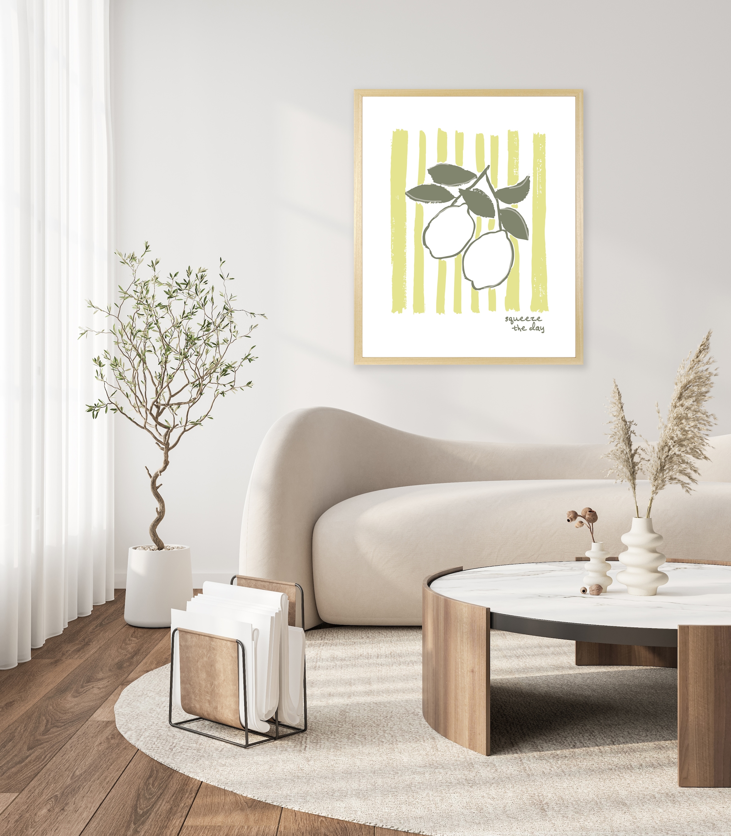 s.Oliver Kunstdruck "Zitronen "Squeeze the day"" Kunst  Obst  Obst Bilder günstig online kaufen