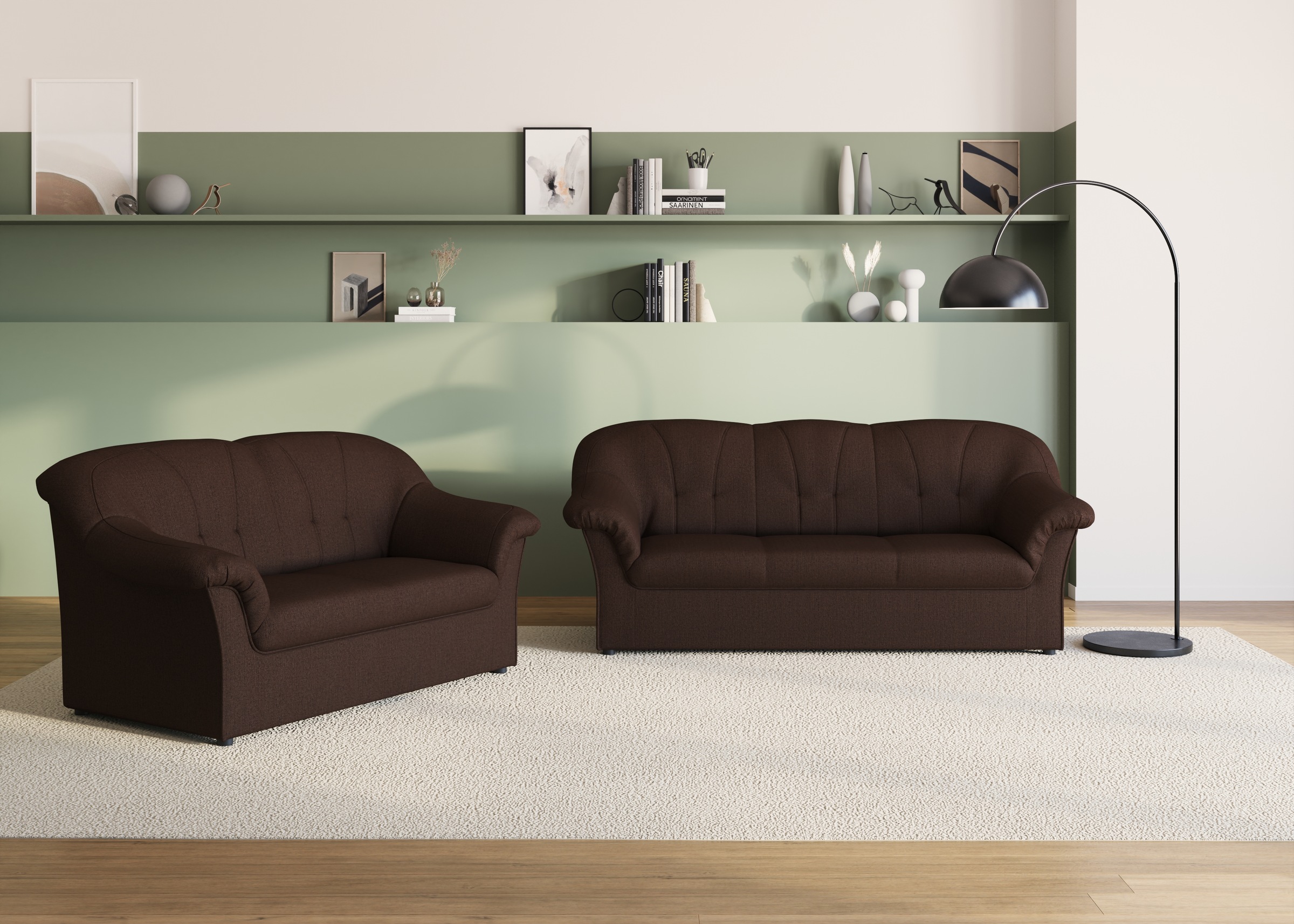 DOMO collection 3-Sitzer "Pegnitz für kleine Räume, Breite 185cm", zeitlos, günstig online kaufen