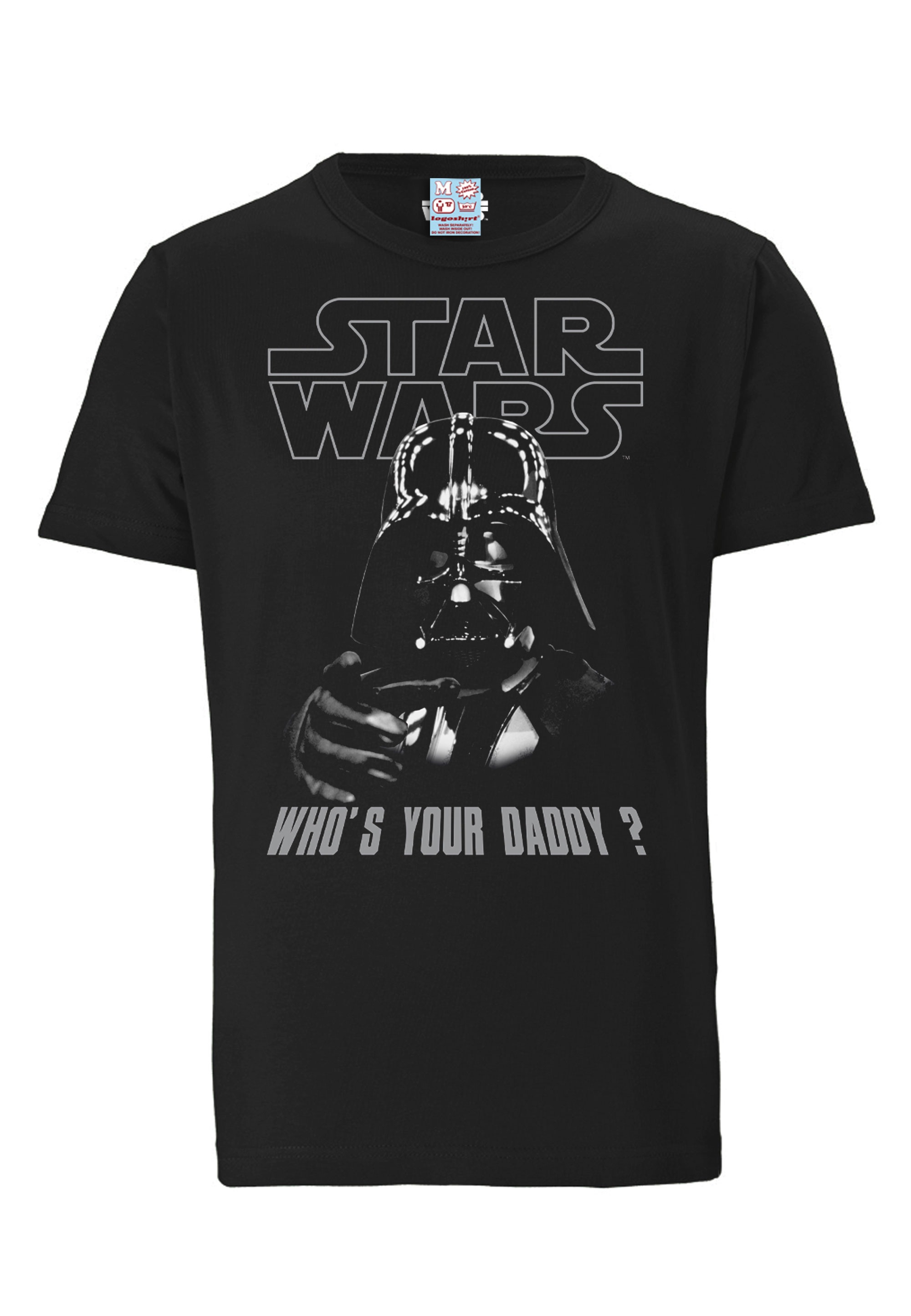 LOGOSHIRT T-Shirt »Star Wars - Whos Your Daddy«, mit coolem Print