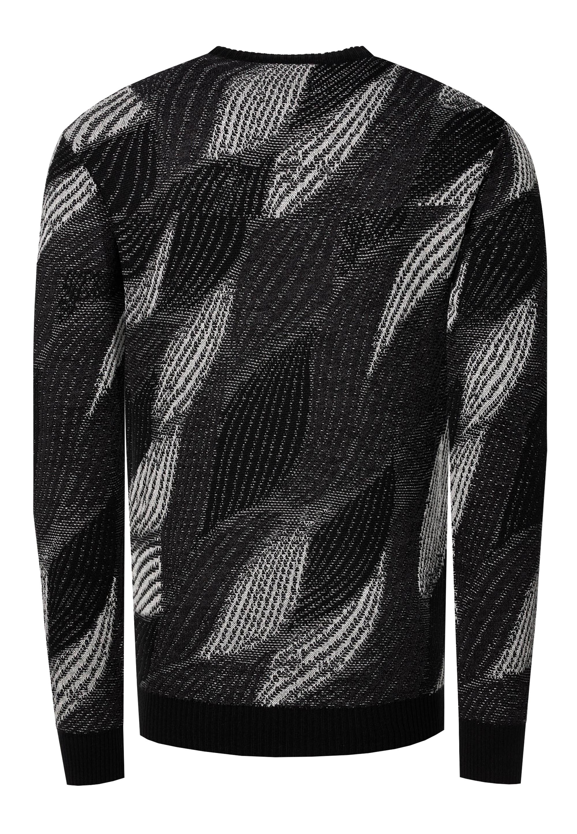 Rusty Neal Strickpullover, im angesagten Wellen-Design