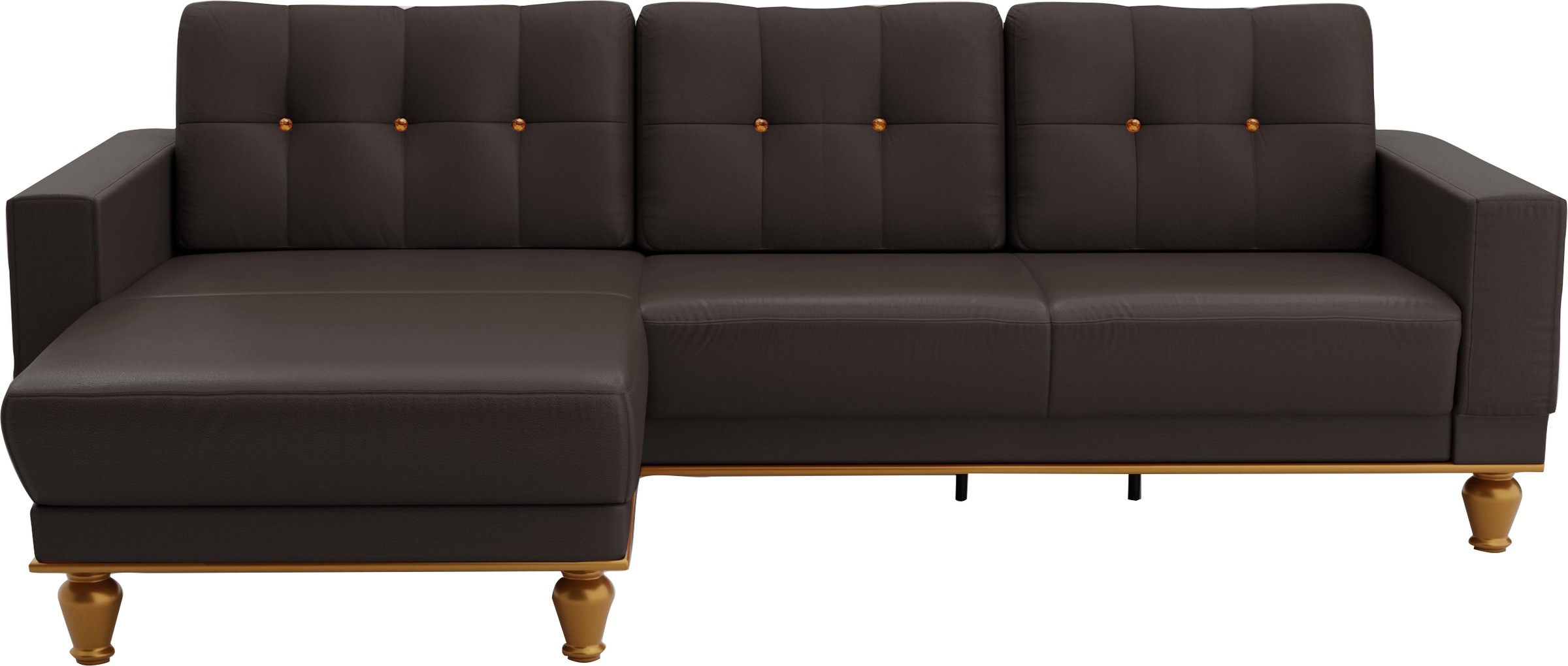 sit&more Ecksofa "Orient 5 L-Form", mit Strass-Stein, wahlweise mit Bettfun günstig online kaufen