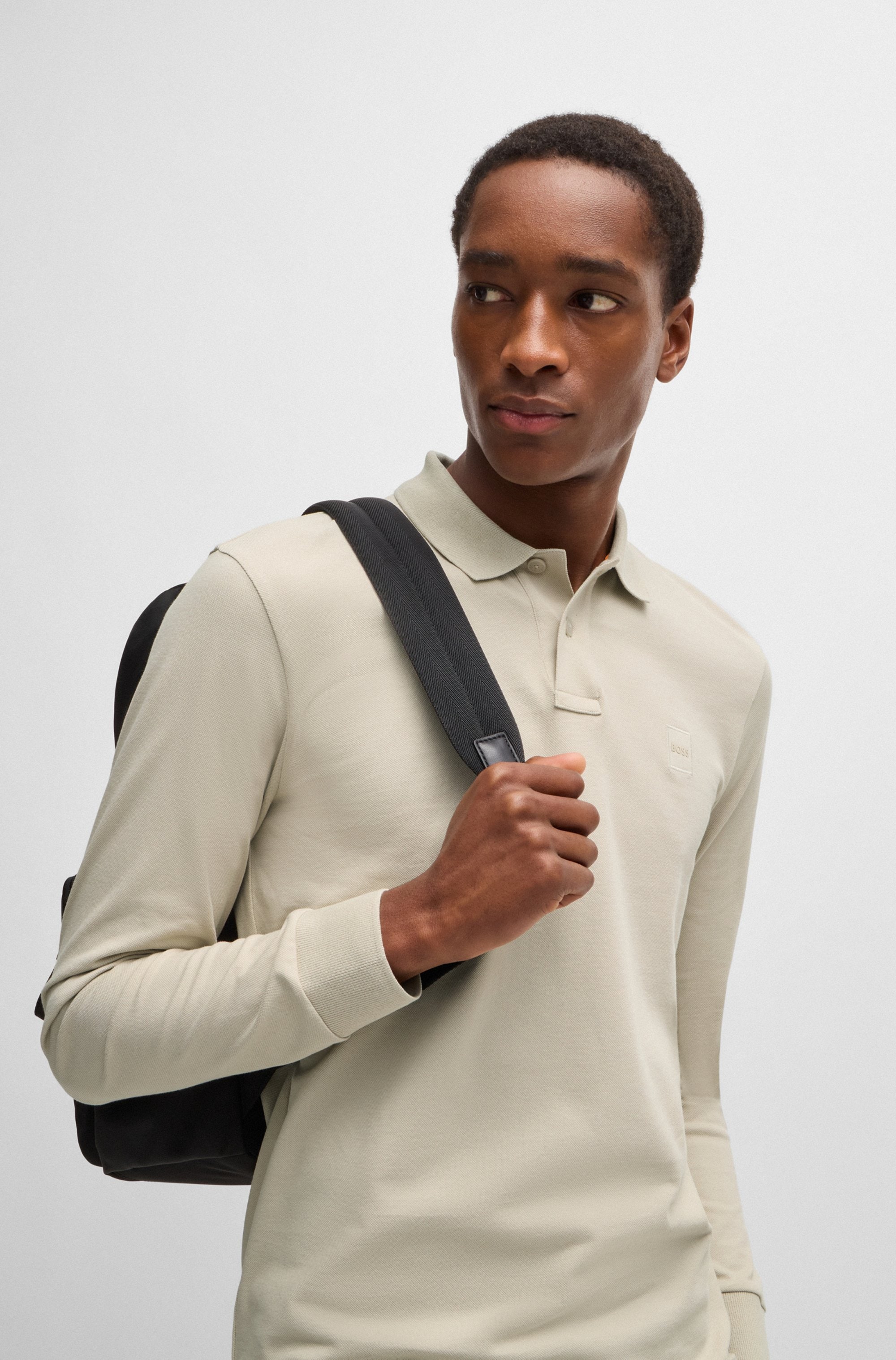 BOSS ORANGE Poloshirt »Passerby«, mit BOSS-Logobadge