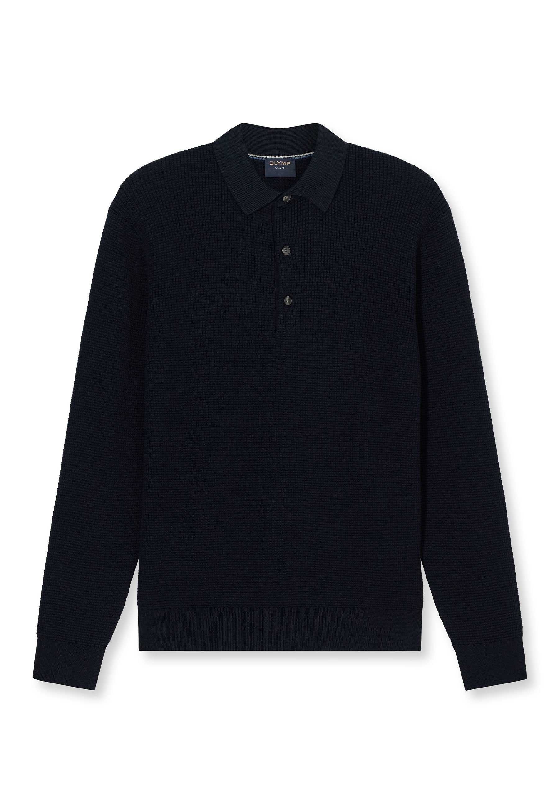 OLYMP Langarm-Poloshirt »OLYMP Casual Strick«