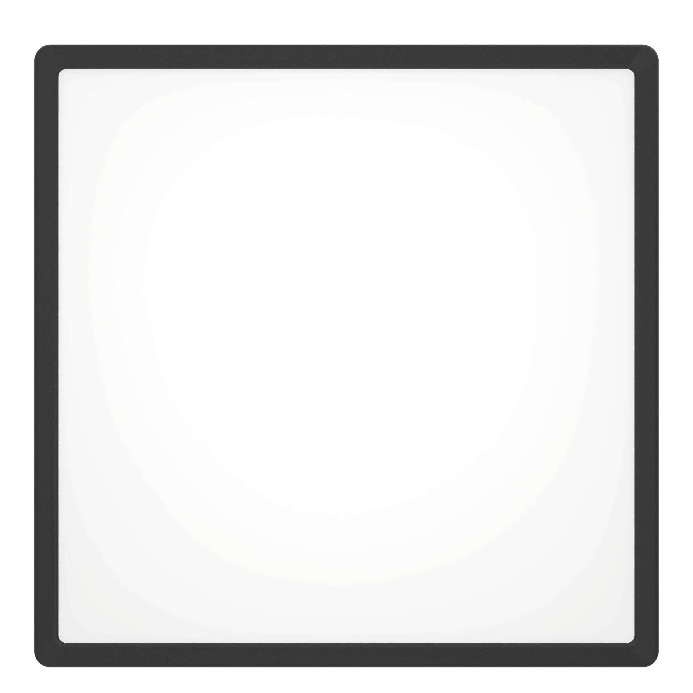 EGLO Aufbauleuchte »Fueva 6 Deckenleuchte, Aufbaulampe, Deckenbeleuchtung, Kunststoff« LED-Modul 1 Stk. Kaltweiß | Neutralweiß | Warmweiß Aufbauleuchte - L39 x B39 x H2,5 cm - schwarz - 17,5W inkl.