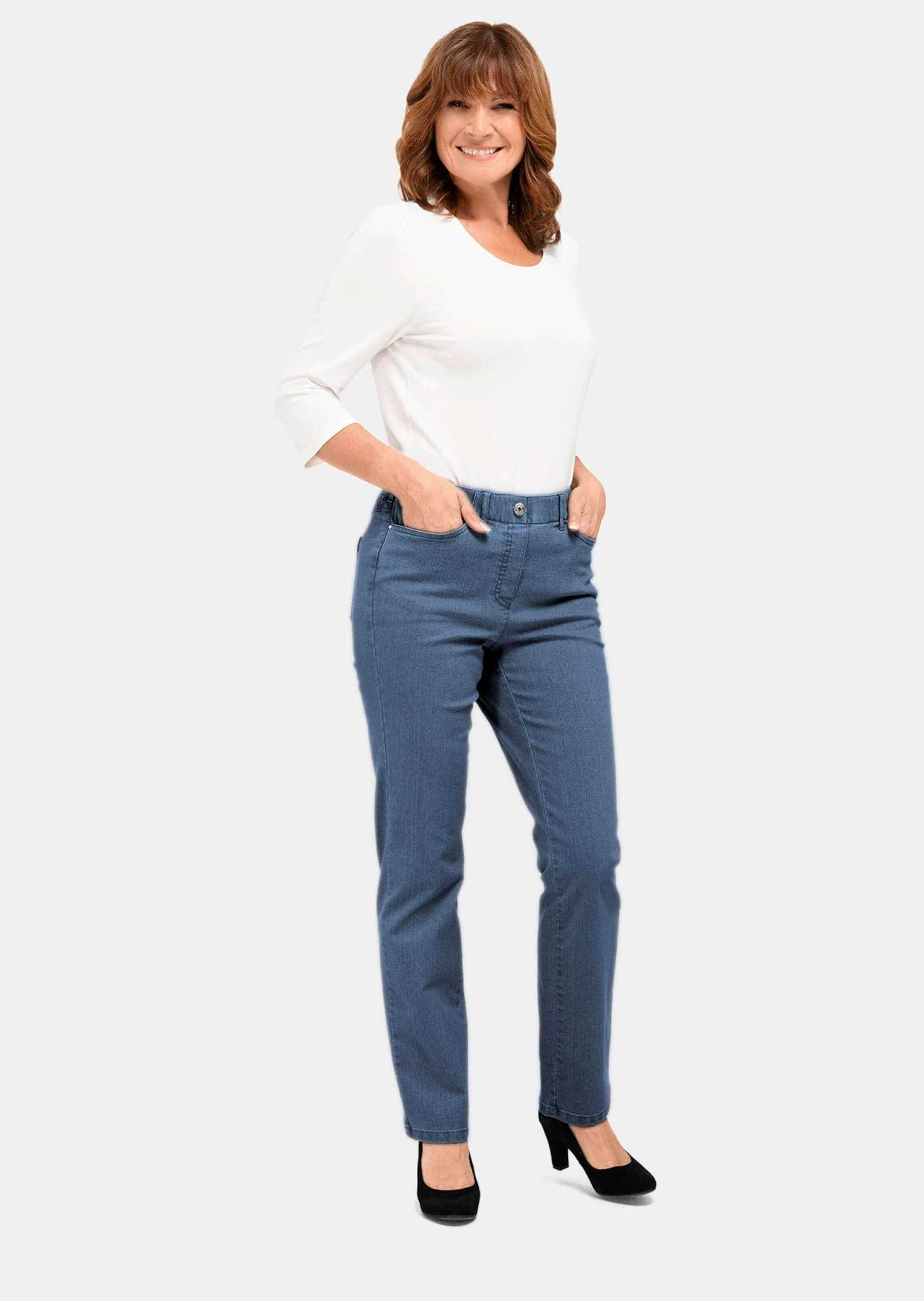 GOLDNER Regular-fit-Jeans »Klassische Jeansschlupfhose MARTHA«