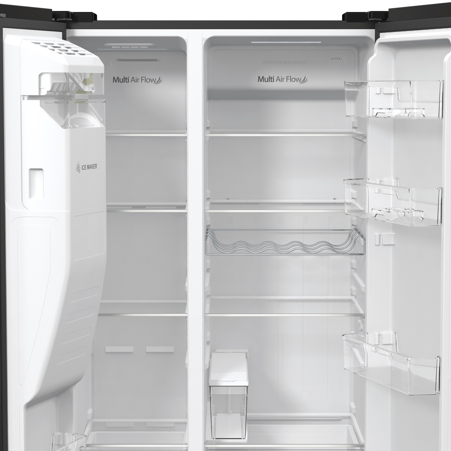 Hisense Side-by-Side »RSIM535AFE«, Wasser-/Eisspender, NoFrost, mit Wassertank