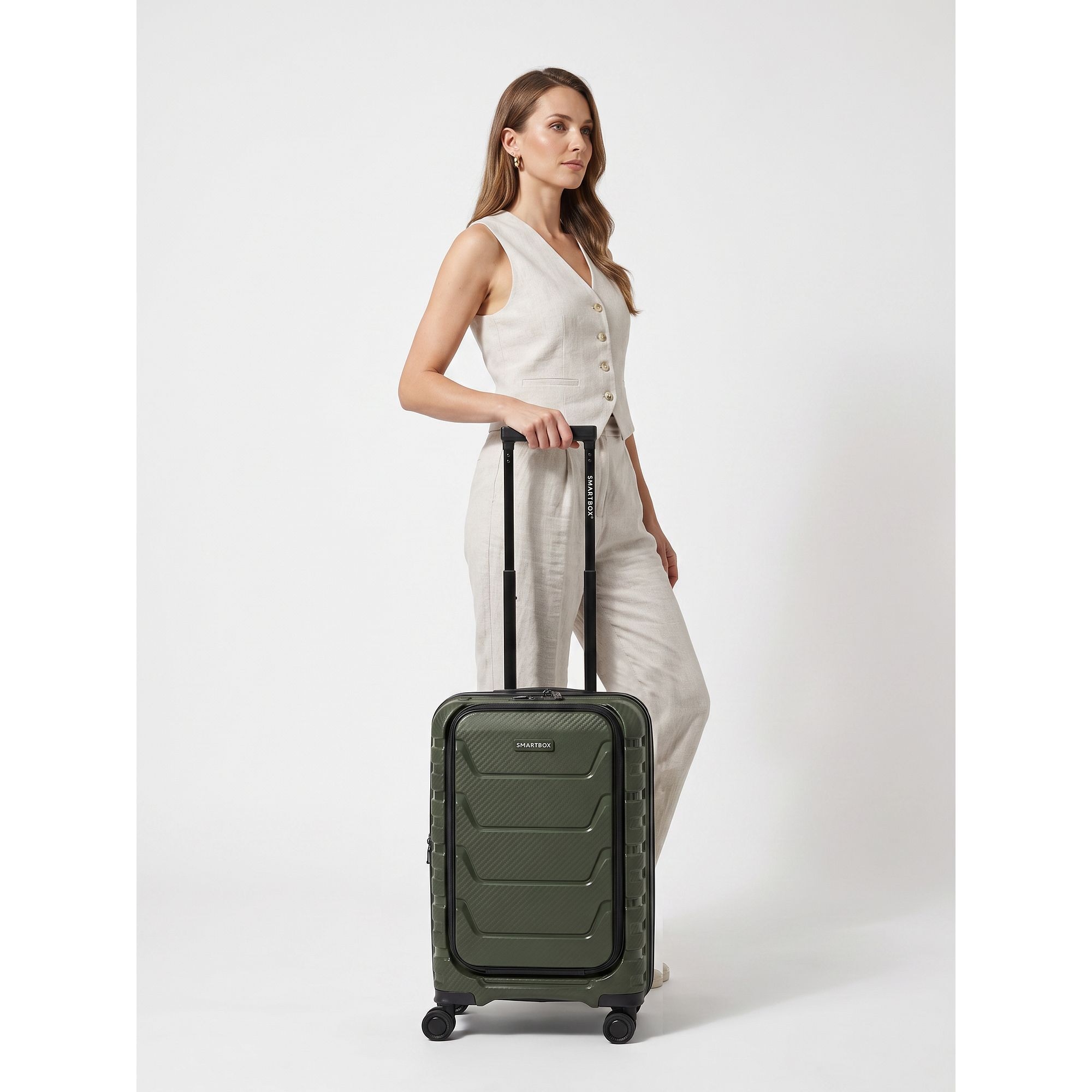 Smartbox Trolley »Edition 01 4 Rollen Kabinentrolley 55 cm Laptopfach« 39 l