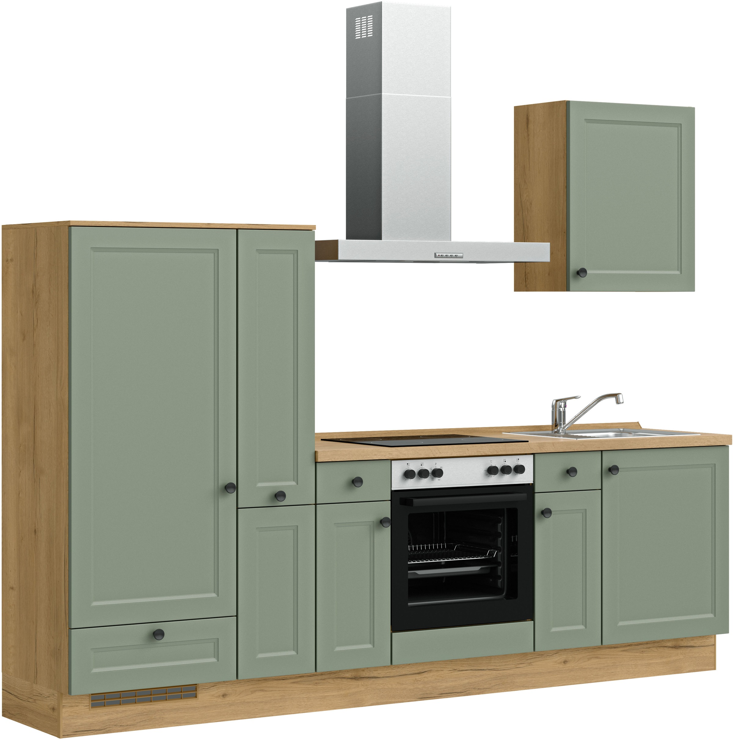 nobilia® Küchenzeile »"Cascada I"«, vormontiert, Ausrichtung wählbar, Breite 270 cm, wahlw. mit E-Geräten