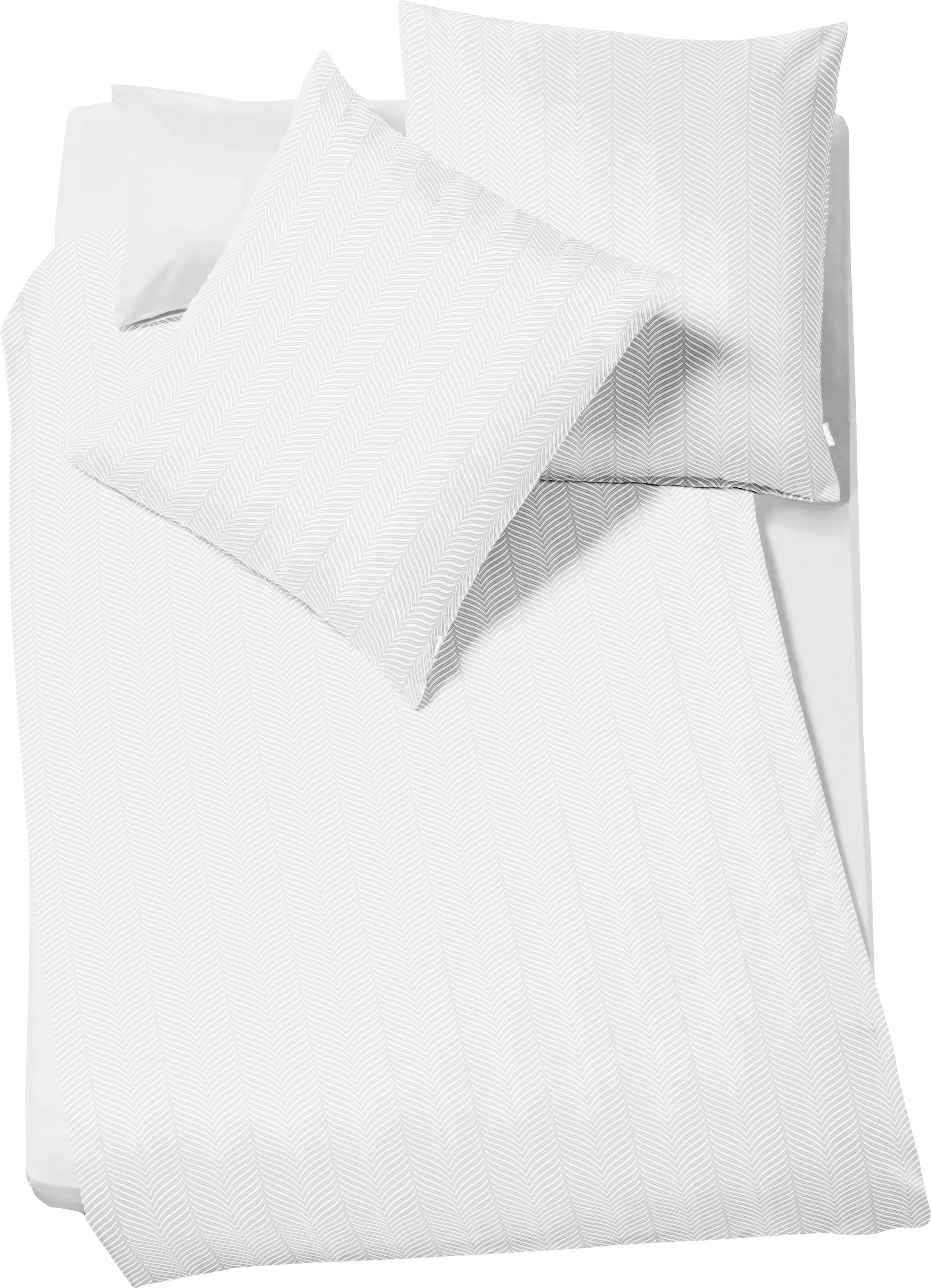 fleuresse Bettwäsche "Jade" 3 Stk. tlg. mit dezentem Muster günstig online kaufen