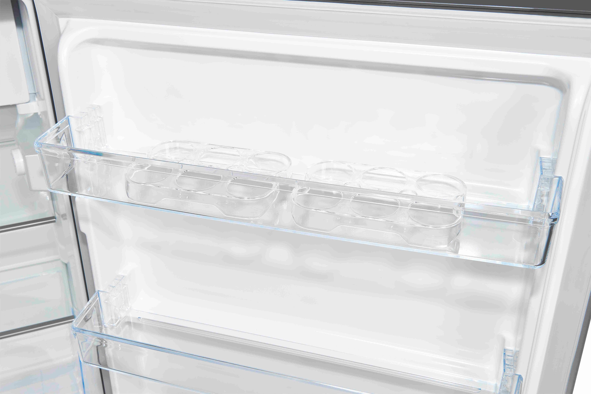 exquisit Kühlschrank »KS16-4-H-010D inoxlook«, Energieeffizienzklasse D, 120 Liter Nutzinhalt, 4 Sterne Gefrieren