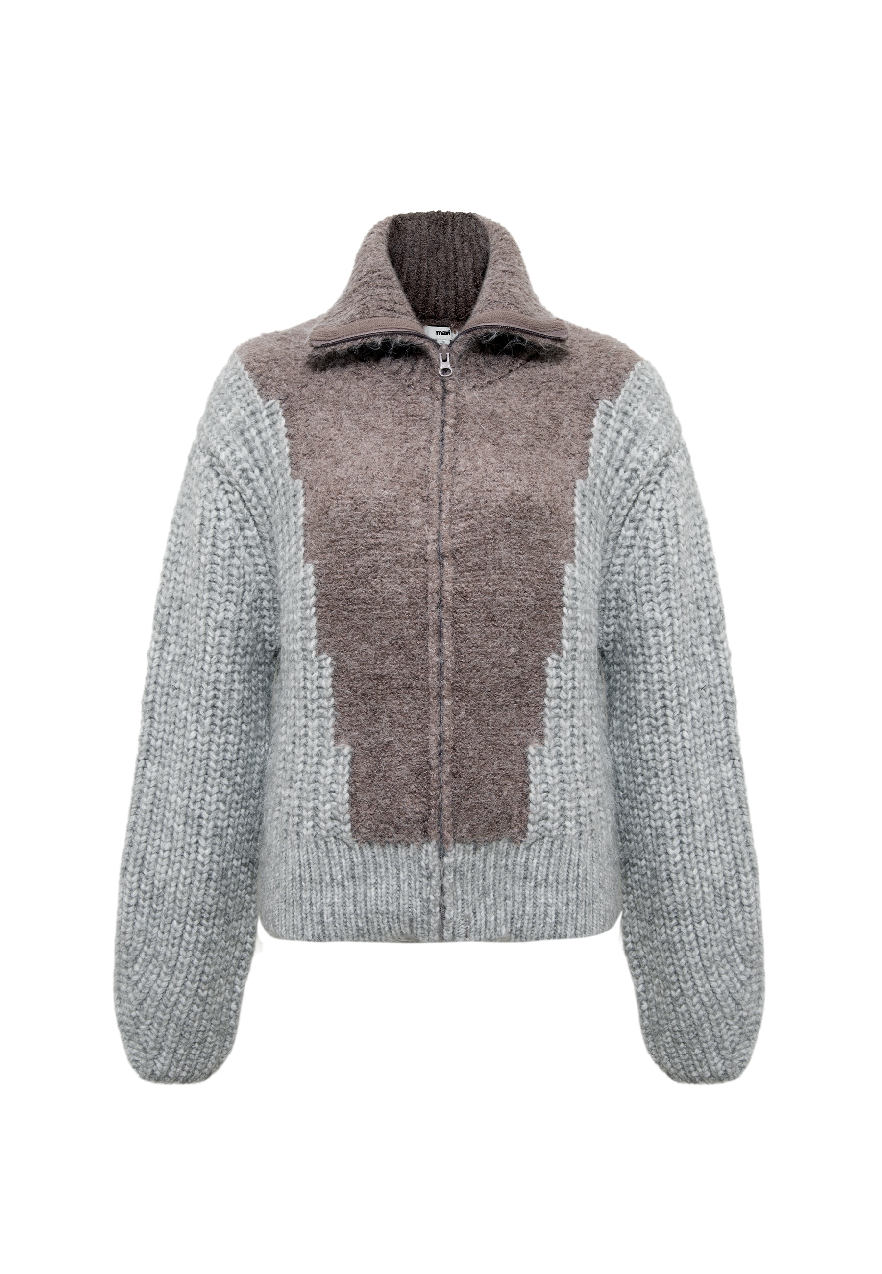 Mavi Strickpullover »FULL ZIP SWEATER« Sweatshirt mit Zip