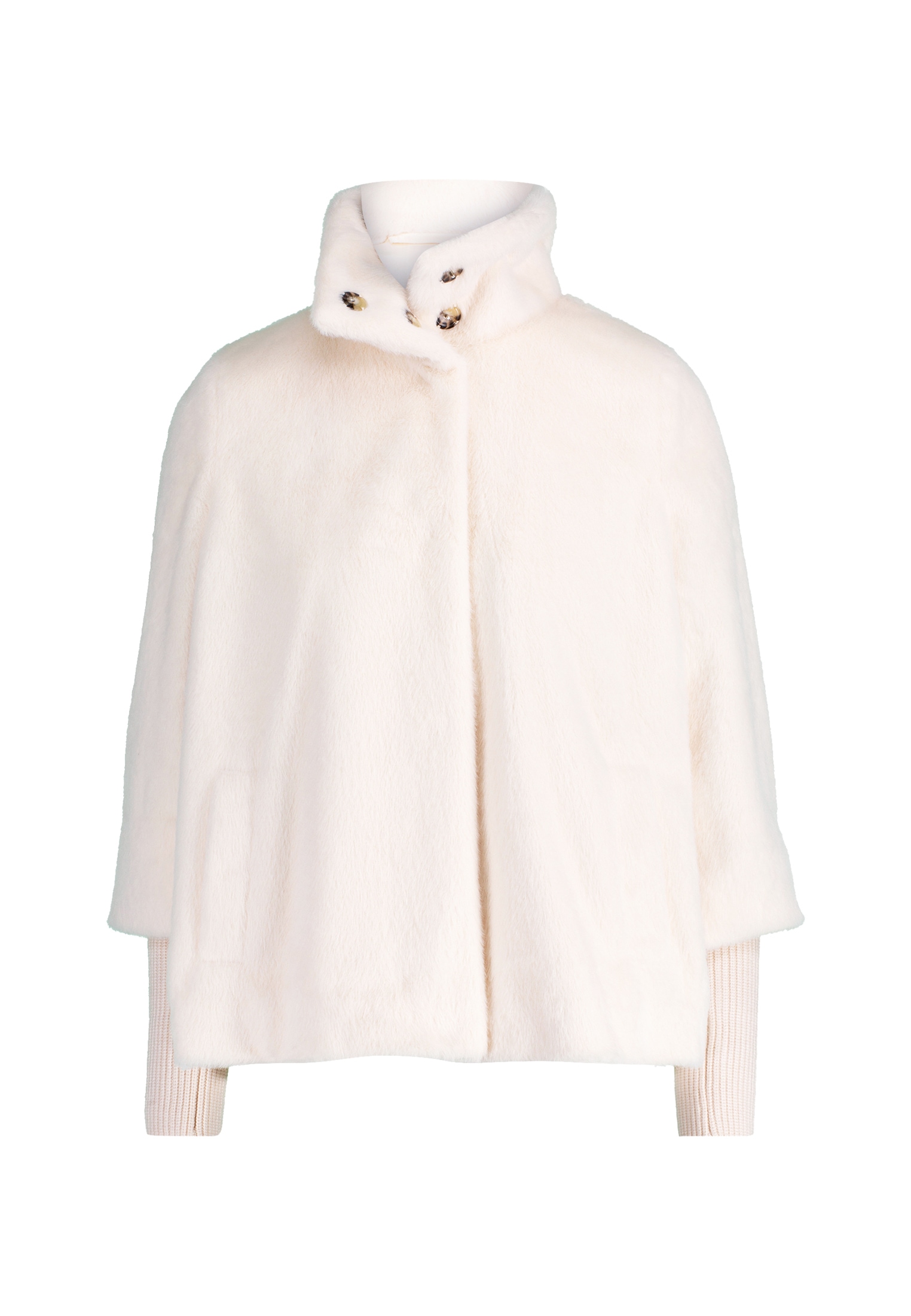 Zero Fellimitatjacke »zero Damen Fellimitat-Jacke mit Stehkragen«