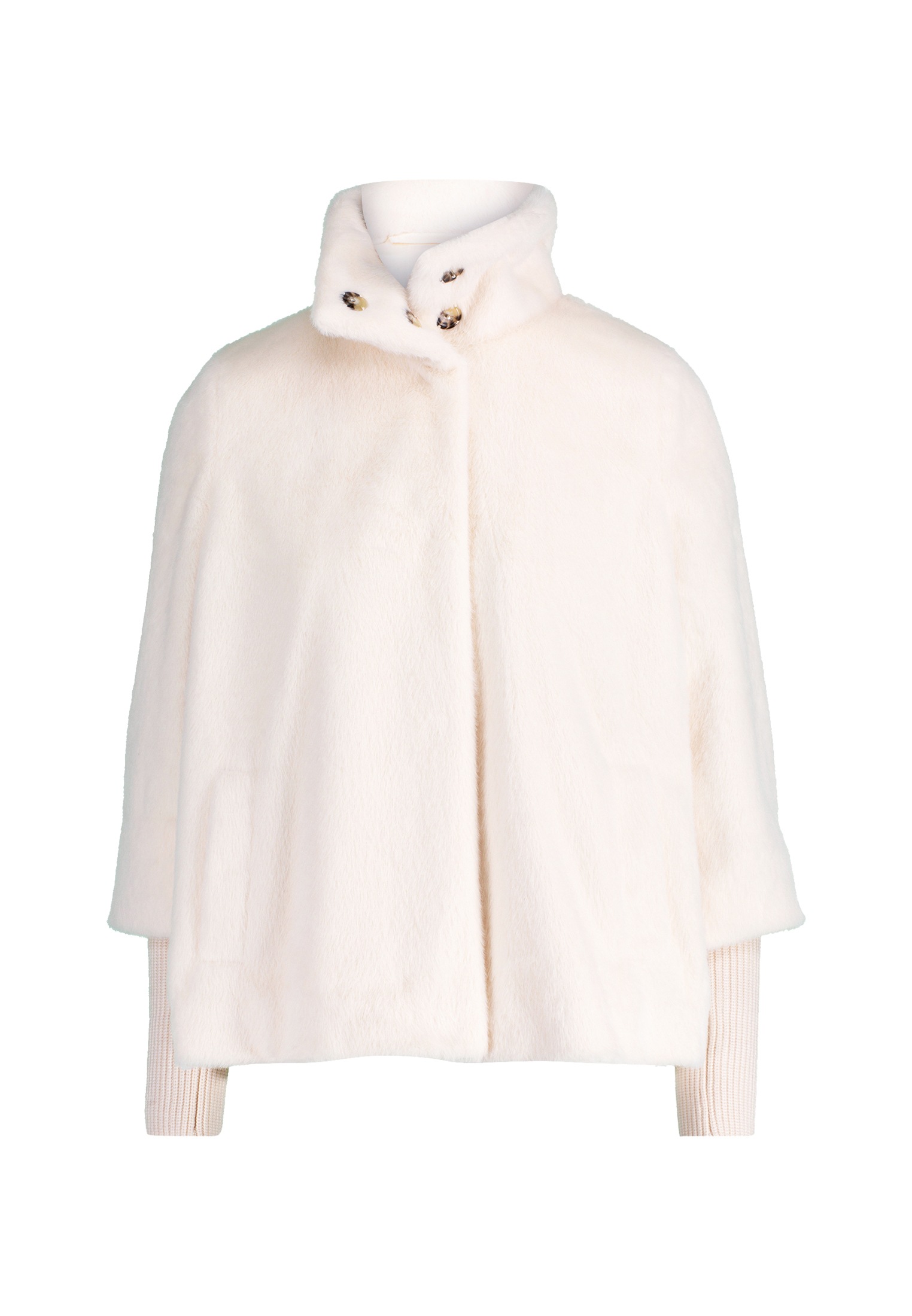 Zero Fellimitatjacke "zero Damen Fellimitat-Jacke mit Stehkragen" günstig online kaufen