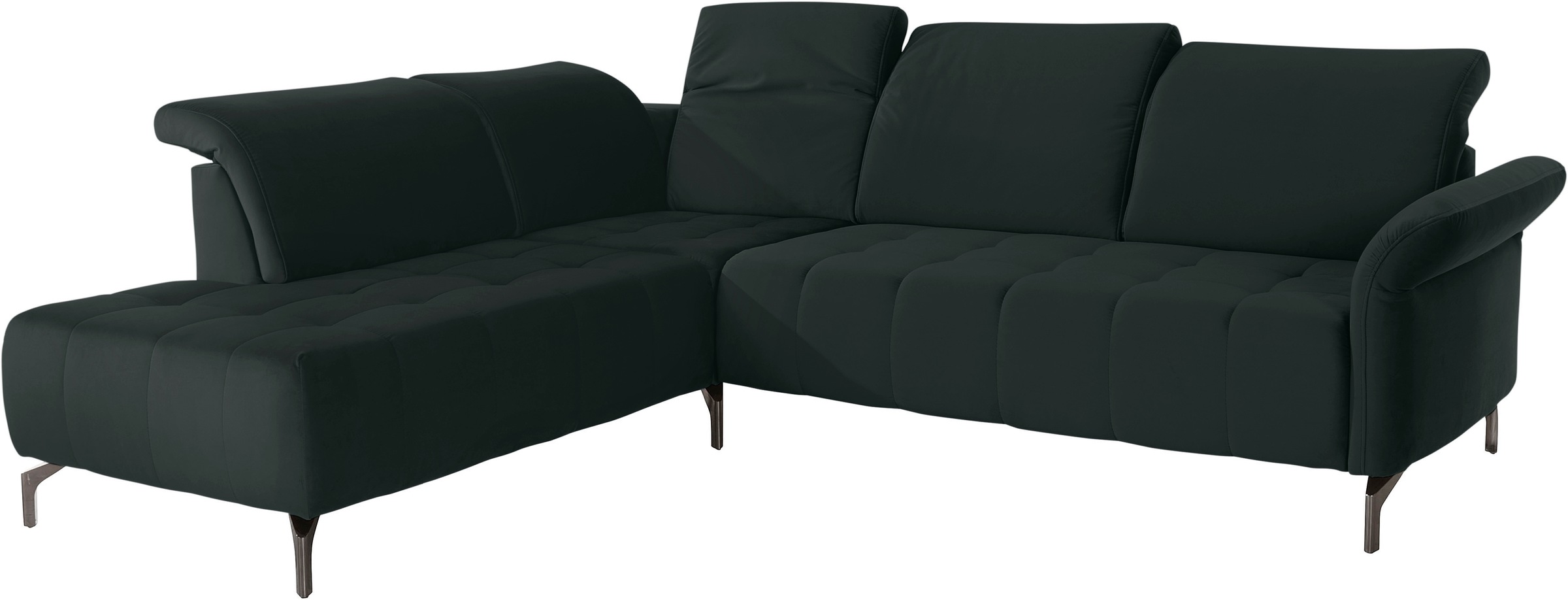 INOSIGN Ecksofa »Fresh L-Form«, Federkern, wahlweise Kopfteilverstellung und motorischer Vorziehsitz