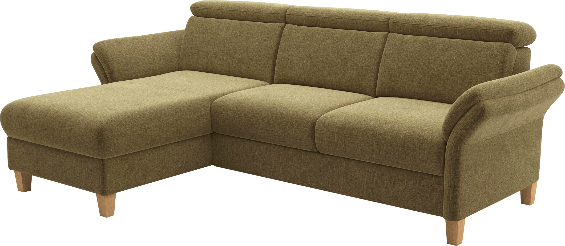 Thumbnail - Home affaire Ecksofa "Glendale, L-Form" inkl. Kopfteilverstellung, wahlweise mit Vorziehsitz und Bettkasten