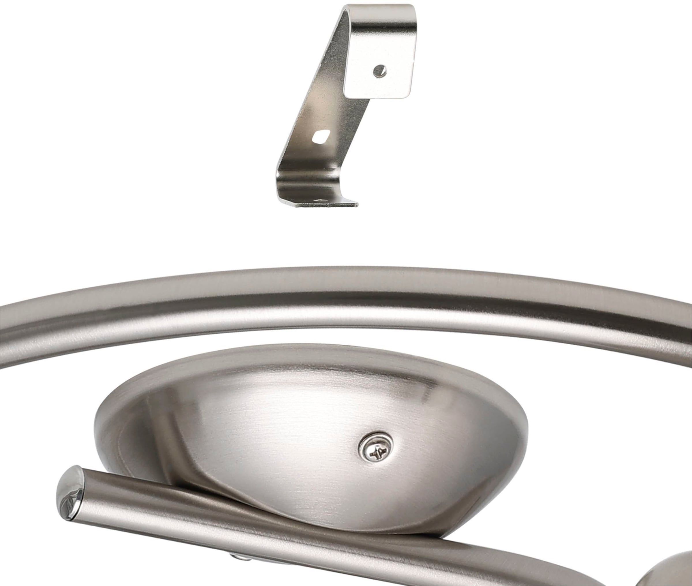 EGLO Deckenleuchte »Dakar 1 Deckenlampe, Deckenspot aus Stahl und Glas, E14, Deckenleuchte« E14 1 Stk. Spot - Ø29,5 cm - nickel-matt - 3X40W exkl.