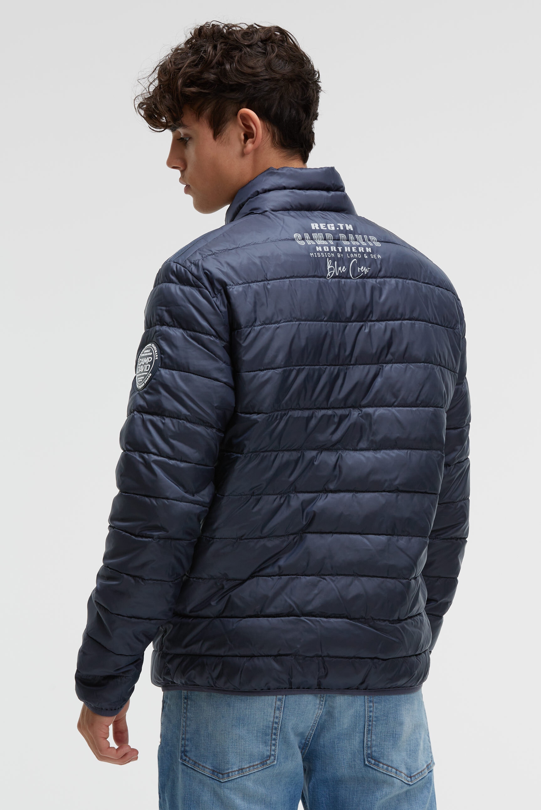 CAMP DAVID Outdoorjacke ohne Kapuze mit Windfangleiste