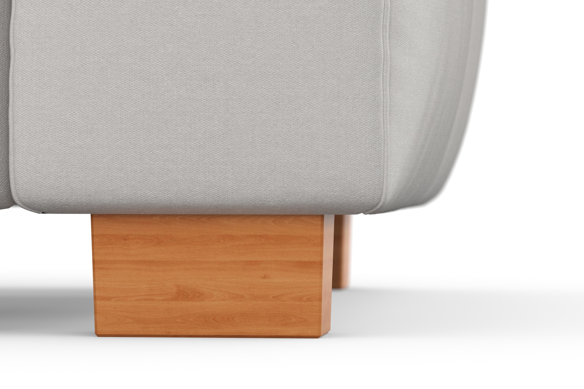 sit&more Ecksofa »Dundee L-Form«, mit Federkern und Massivholzfüßen, wahlweise mit Kopfteilverstellung