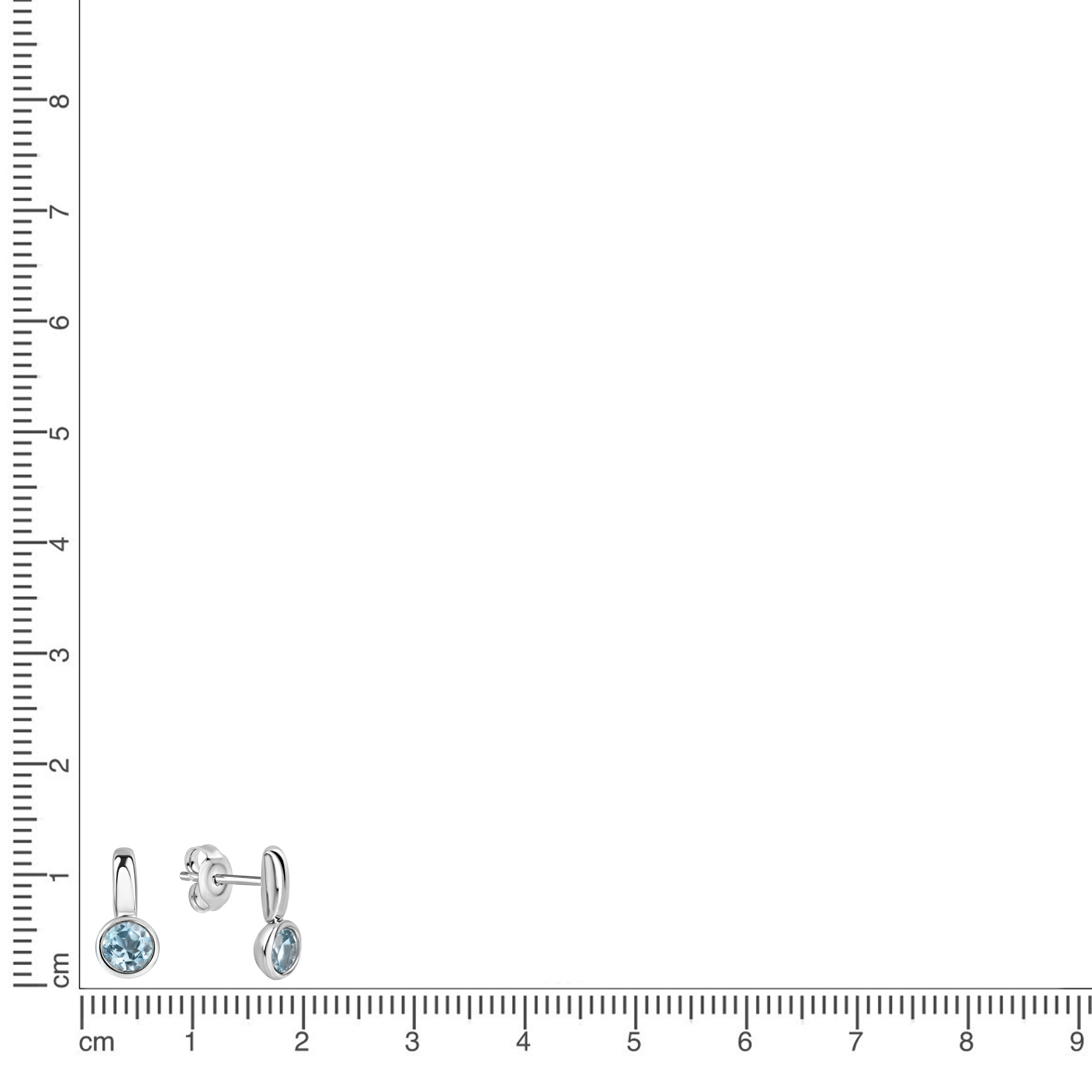 Vivance Paar Ohrstecker »925/- Sterling Silber rhodiniert synth. Spinell«