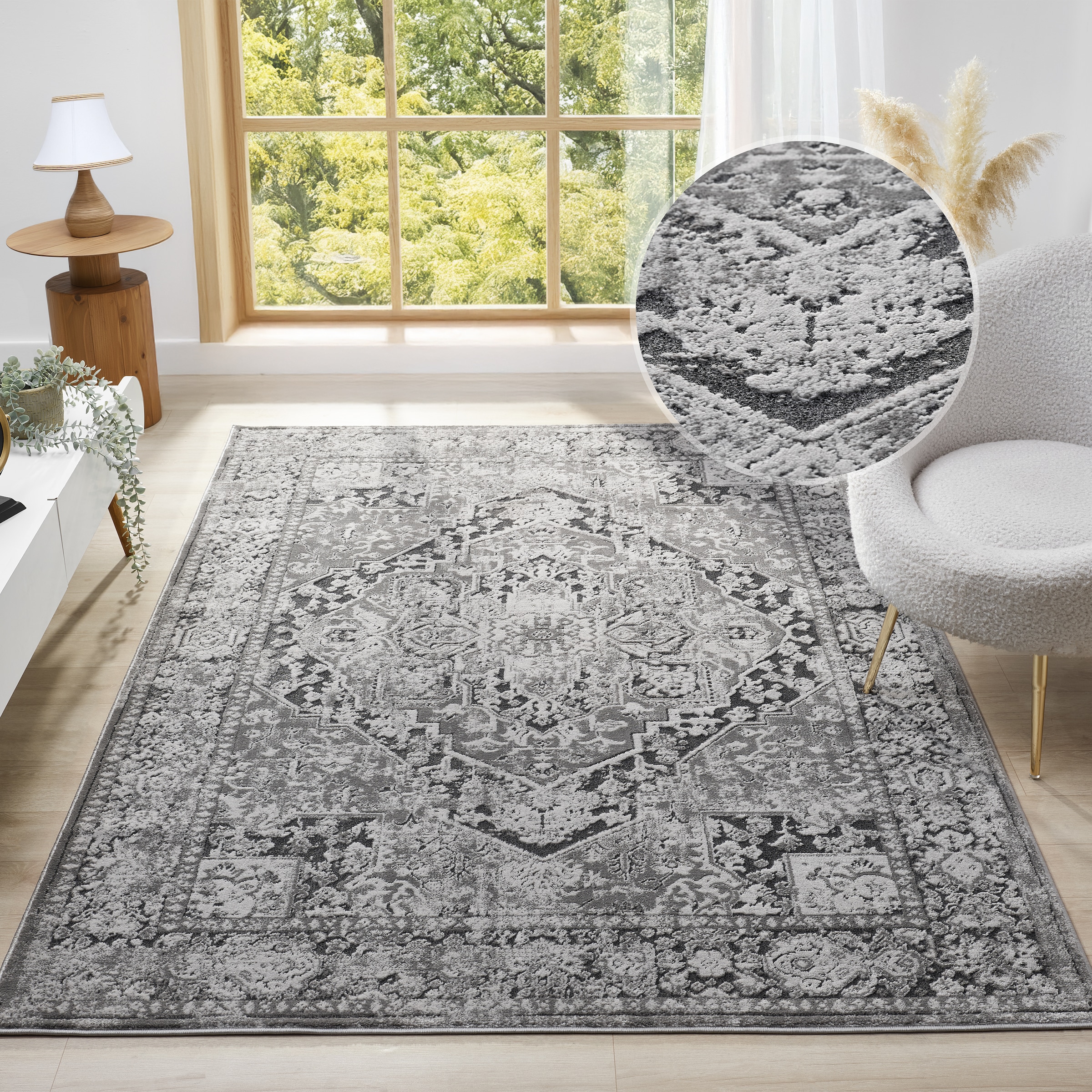 OTTO home Teppich "Kylan, Hoch-Tief-Struktur, dezenter Glanz" rechteckig 9 günstig online kaufen