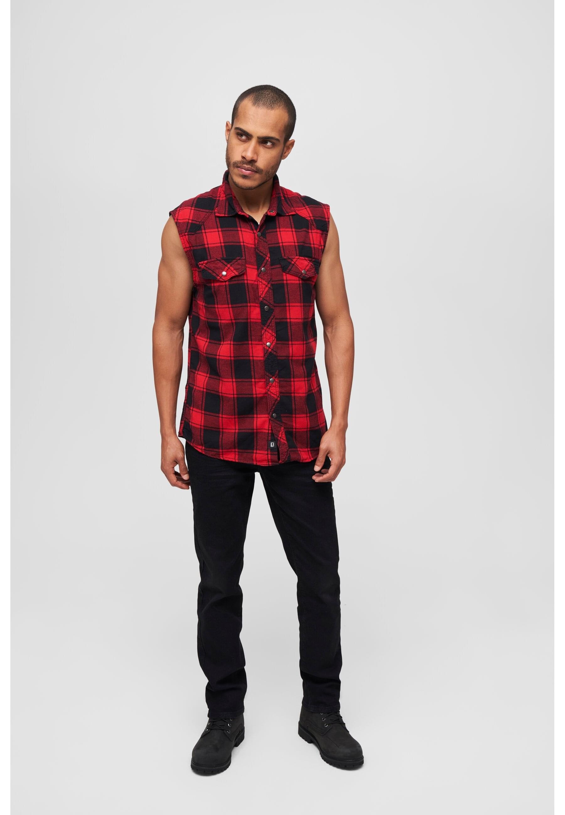 Brandit Jerseyweste »Brandit Herren Checkshirt Sleeveless«, (1 tlg.)