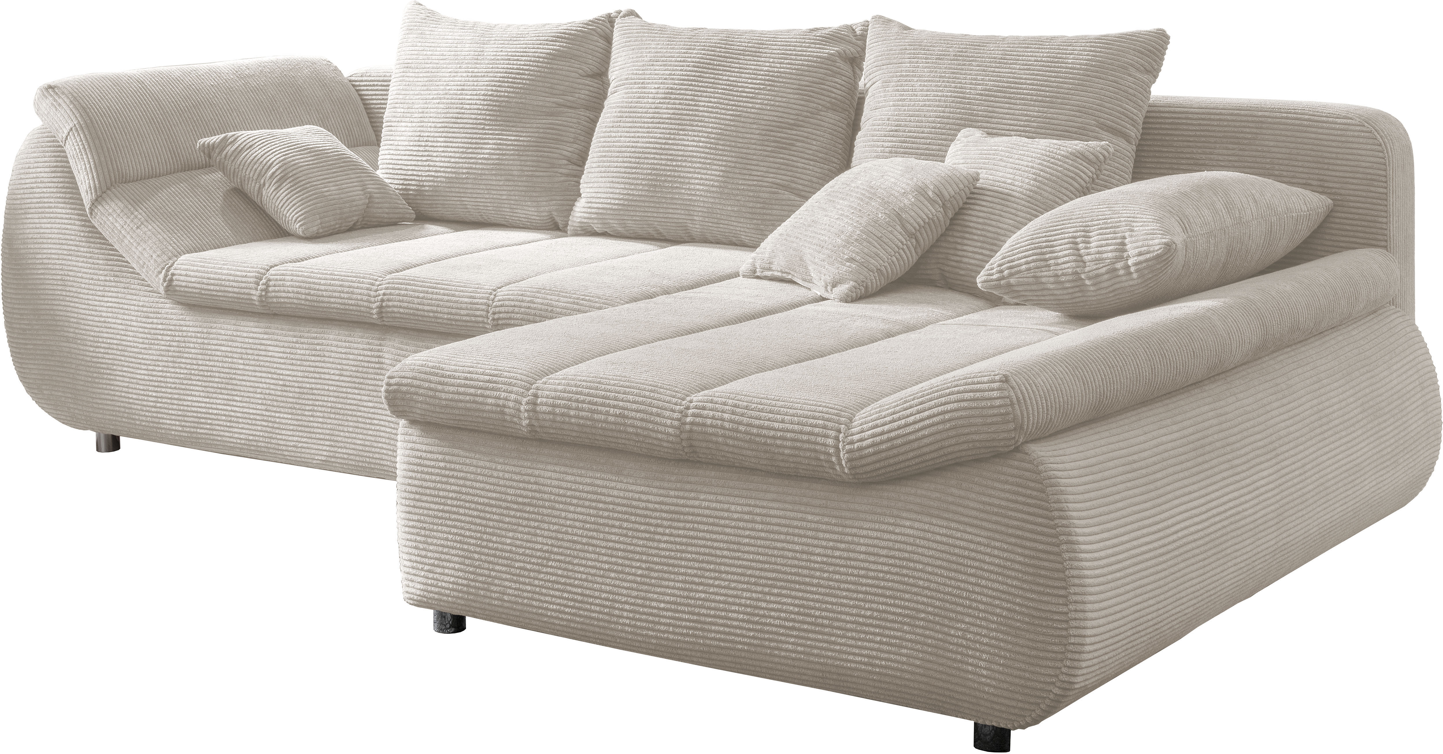 Thumbnail - INOSIGN Ecksofa "Imola elegant und bequem, aktuelle Steppung im Sitz, L-Form", wahlweise mit Bettfunktion