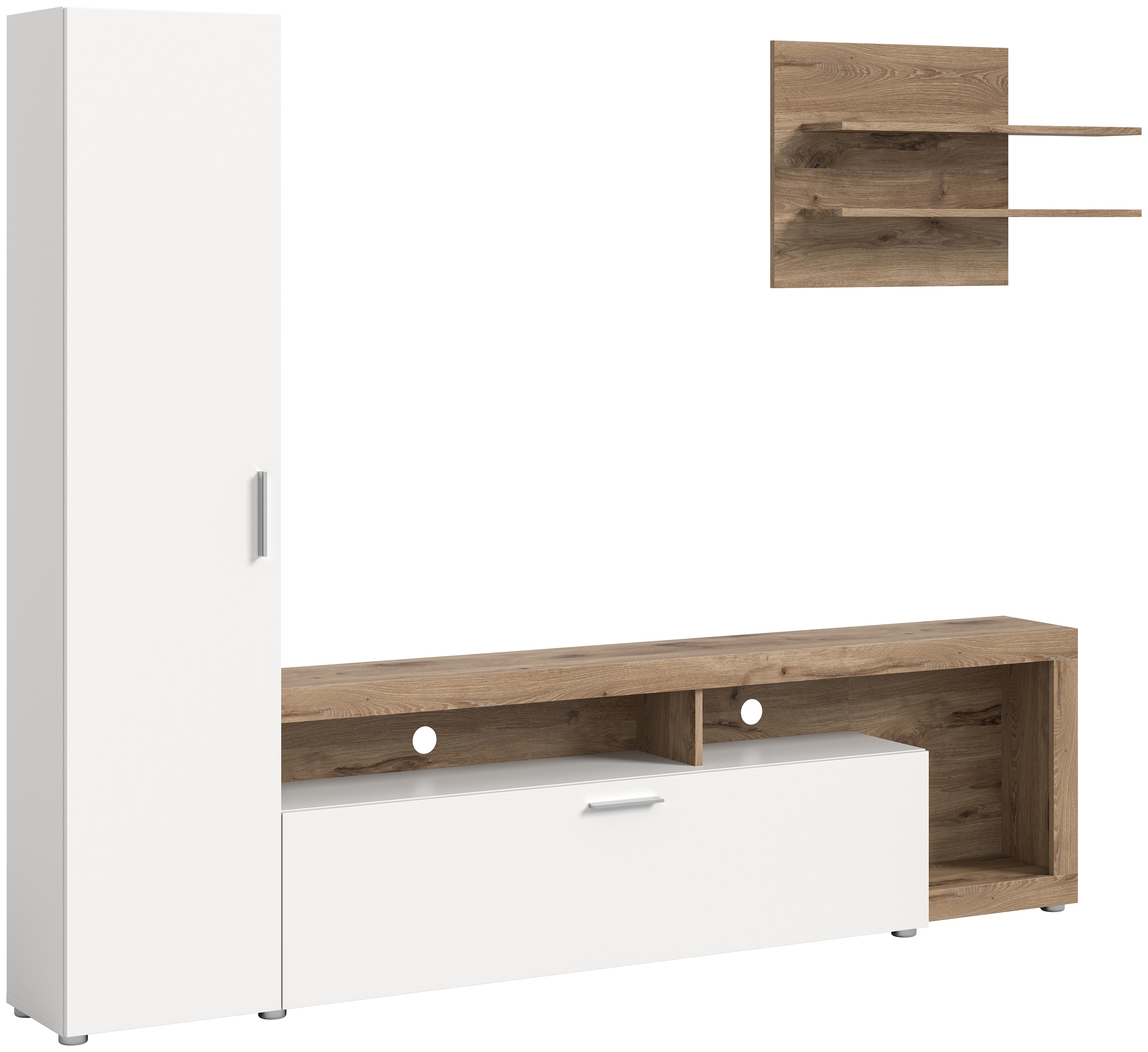 INOSIGN Wohnwand "Kryss, Breite 218cm, besteht aus: Hochschrank, Lowboard, günstig online kaufen