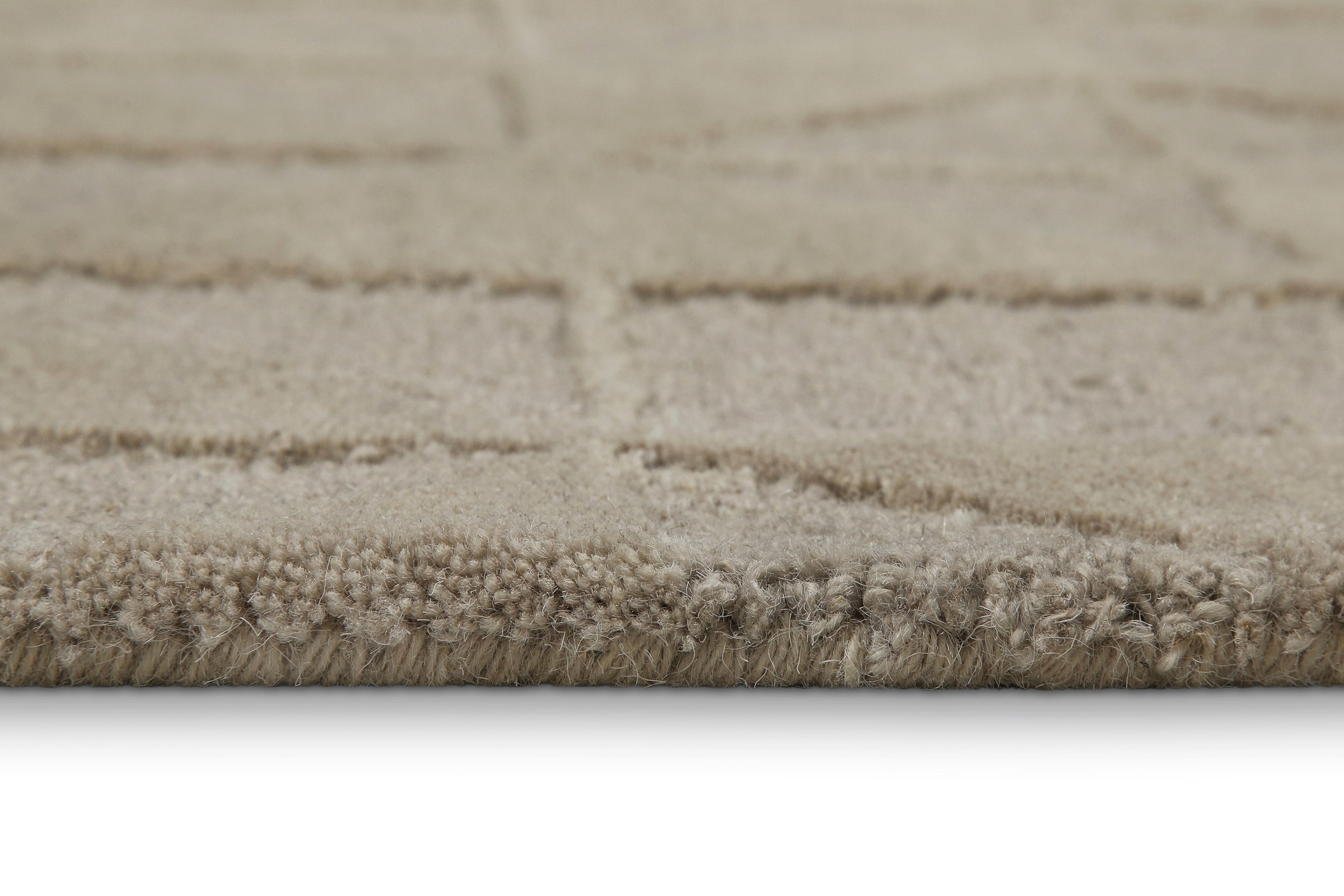 Wecon home Wollteppich »Hamptons THIRTYSEVEN«, rechteckig, 15 mm Höhe, Läufer, Schurwolle, Kurzflor, Wohnzimmer, elegant, geometrisch