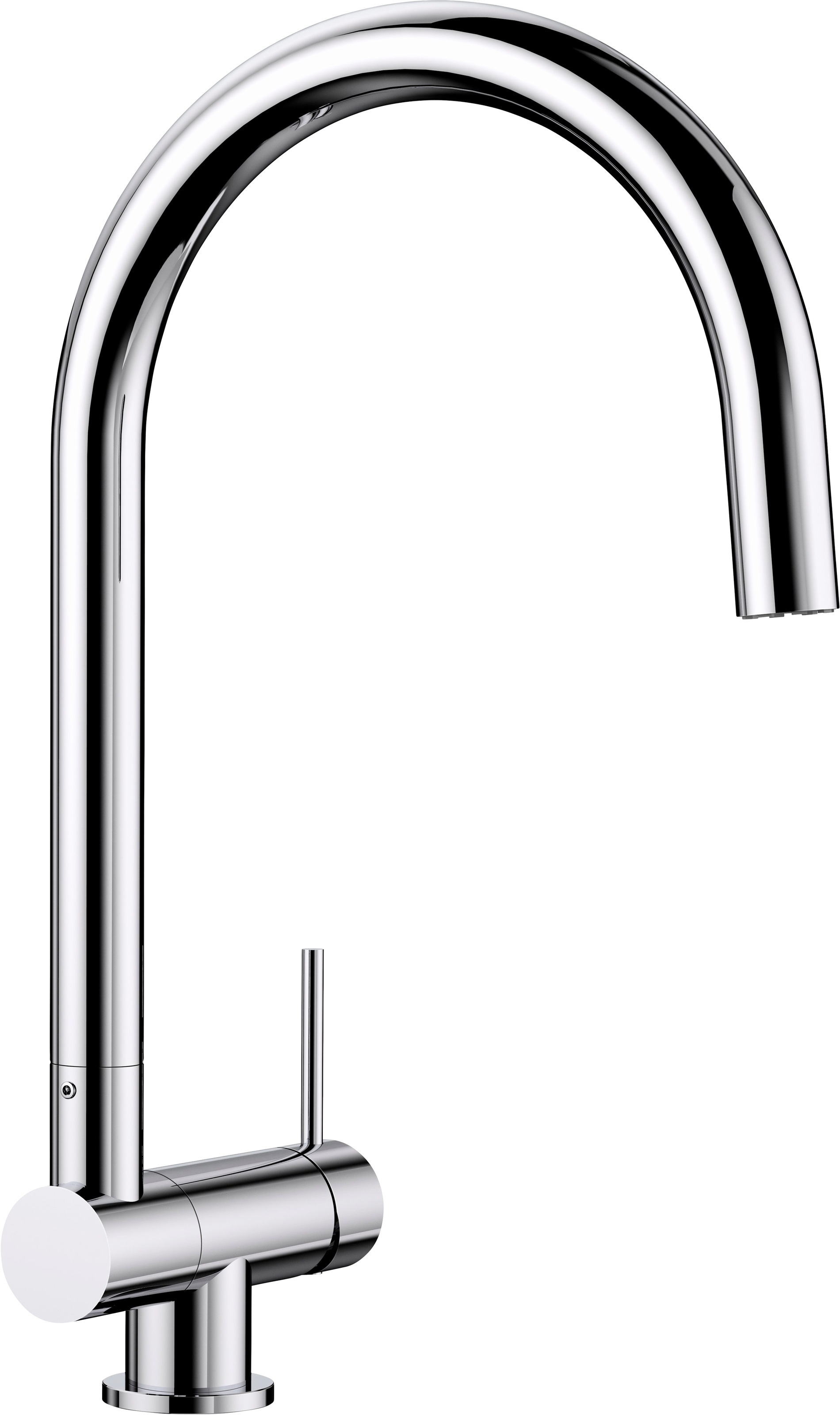 Küchenarmatur BLANCO, B:12,3cm H:35,6cm T:23,4cmchrom, Messing, Armaturen, "CORESSA-F Hebel rechts", Hochdruck, klappbare Vorfensterarmatur