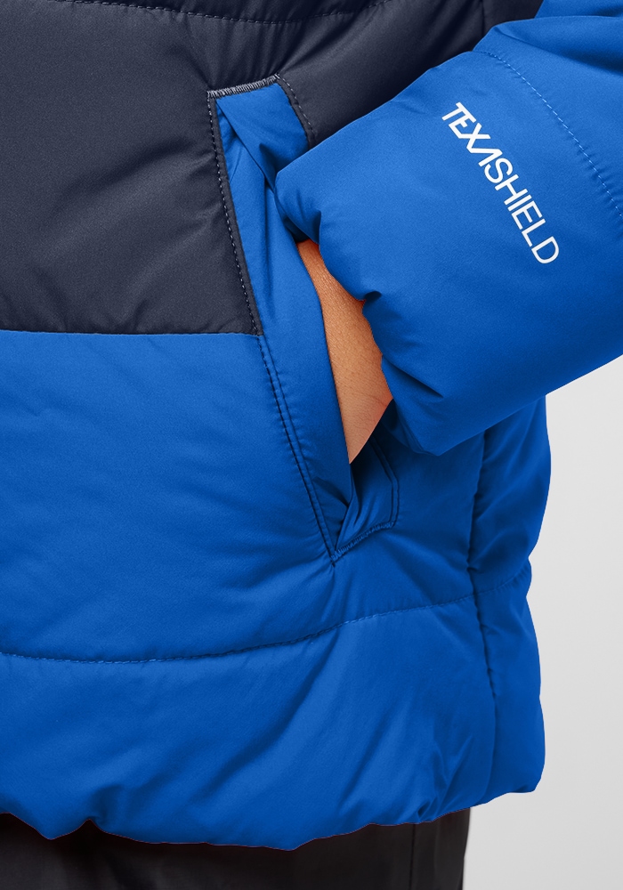 Jack Wolfskin Outdoorjacke »TWO HILLS INS JACKET K«, mit Kapuze