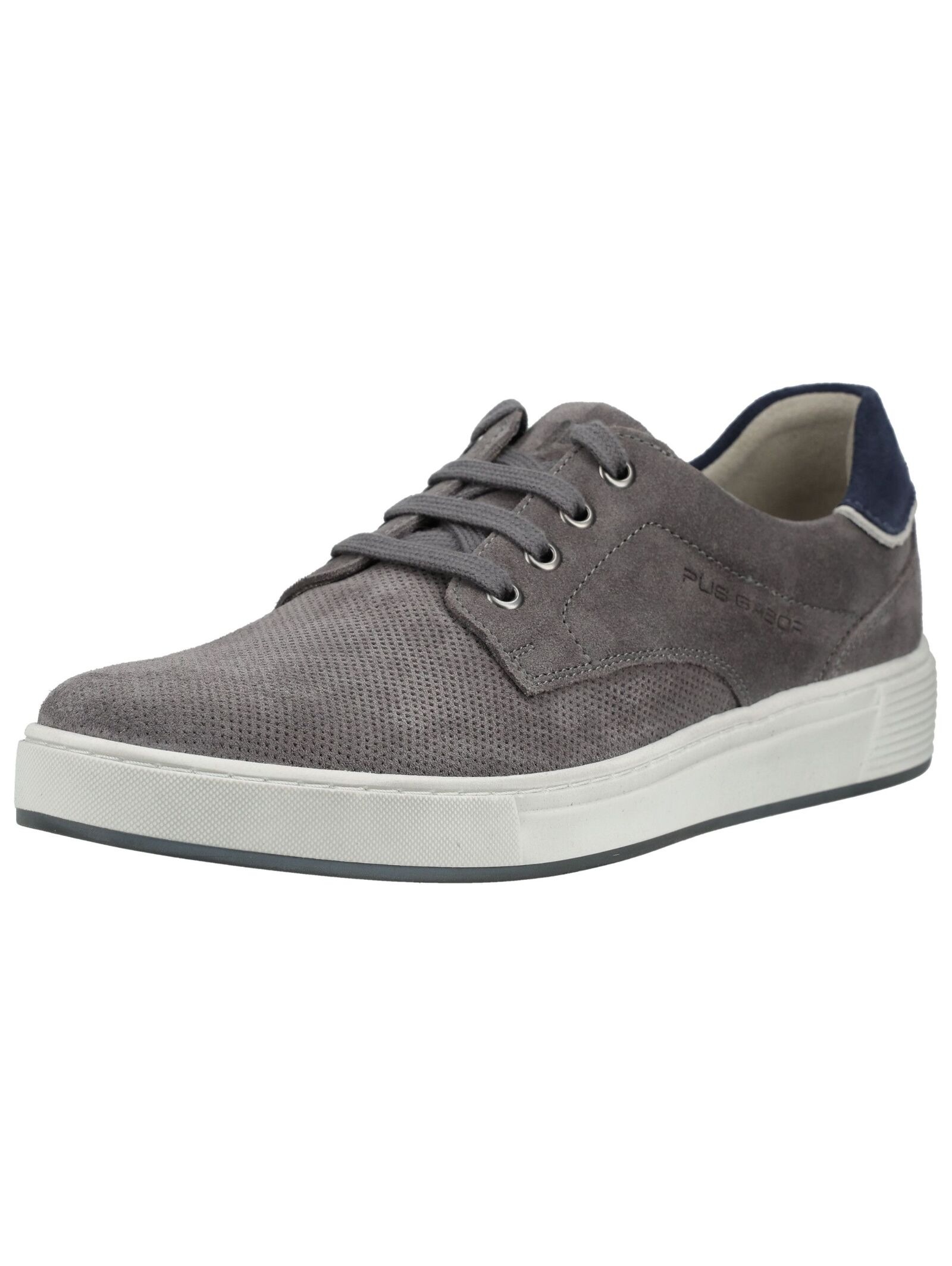 Sneaker PIUS GABOR "Pius Gabor Sneaker Veloursleder", Herren, Gr. 42, grau, Veloursleder, Schuhe Sneaker