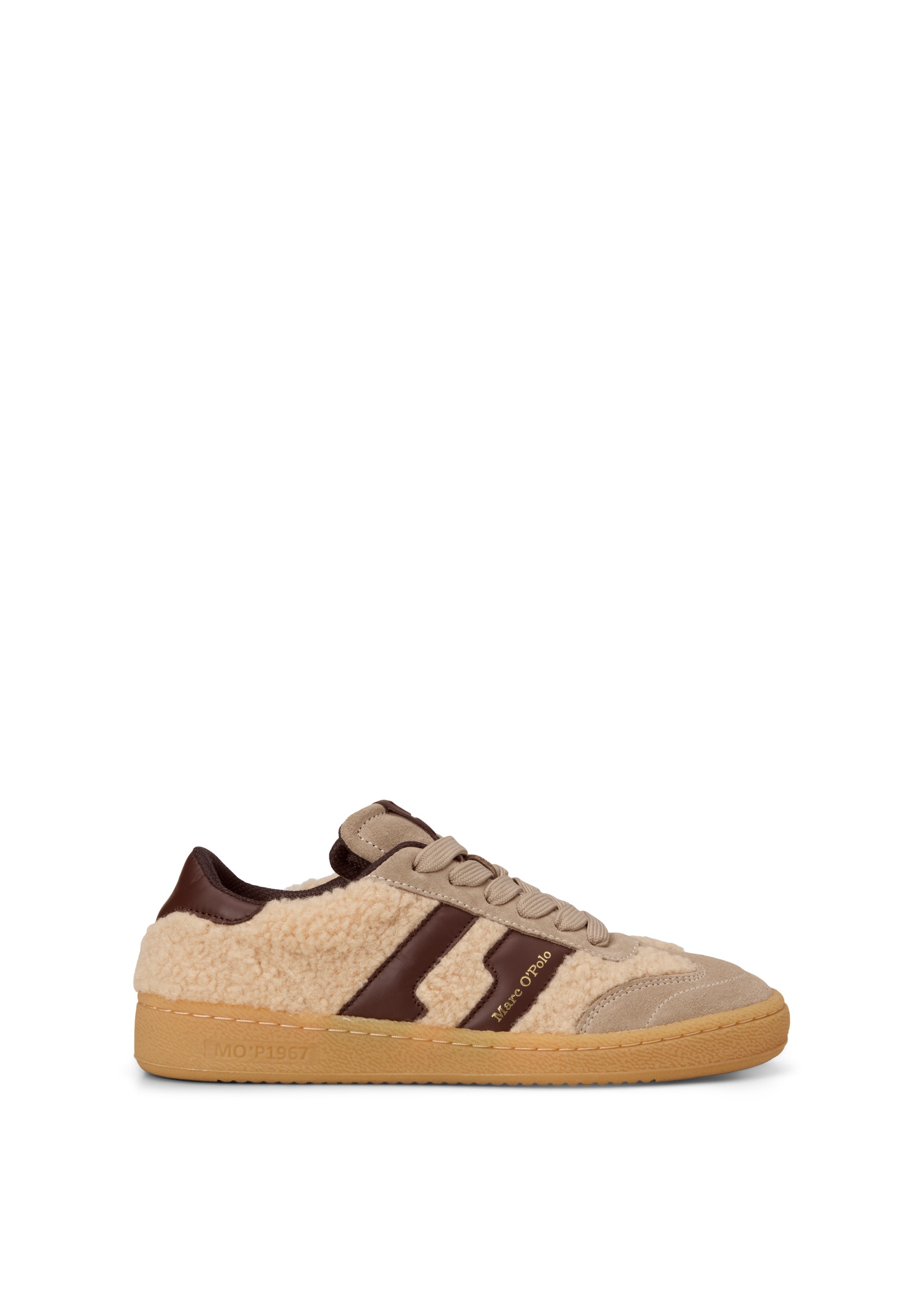 Marc O'Polo Sneaker »aus Leder und Teddyfell«