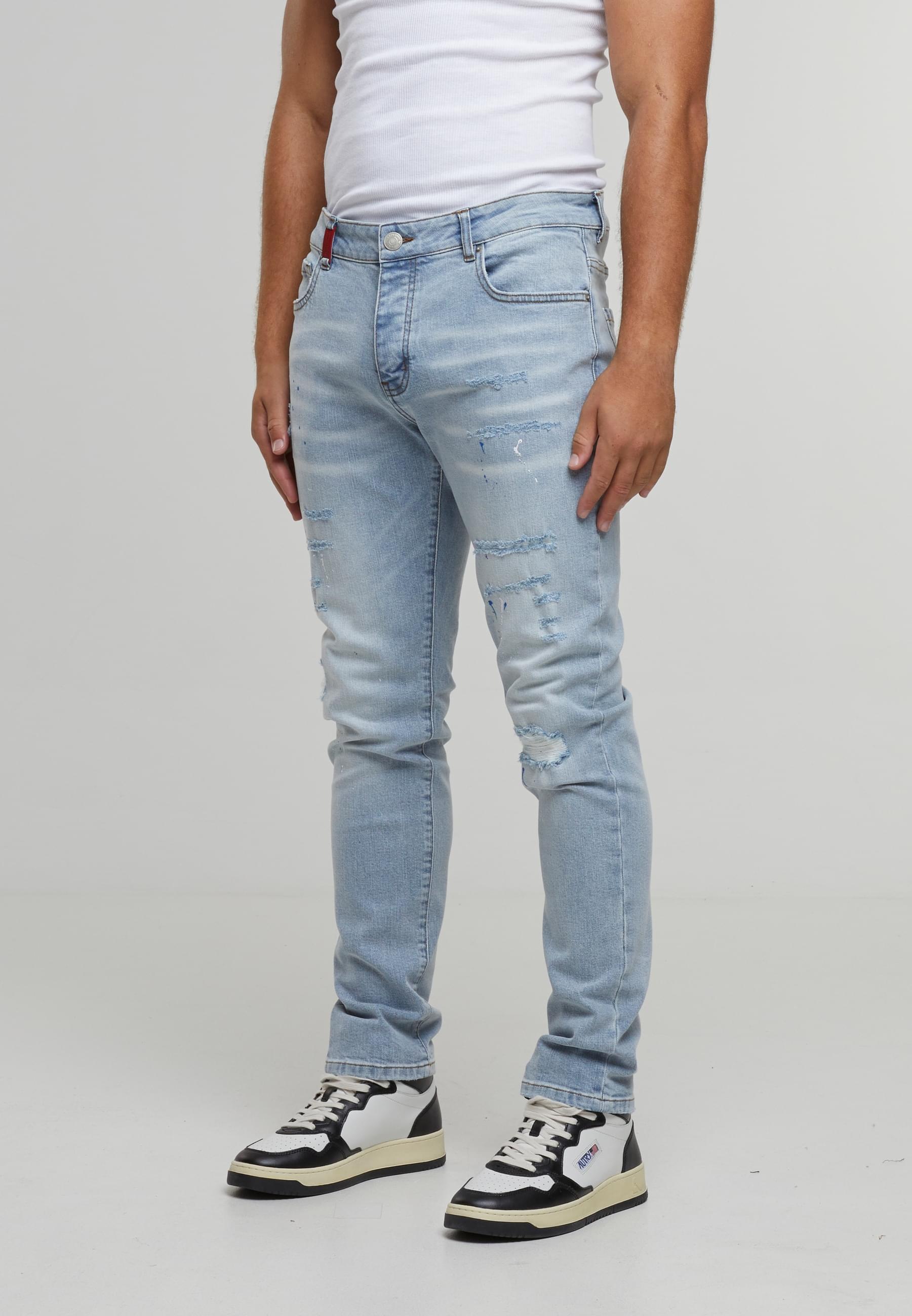 2Y Premium Bequeme Jeans "2Y Premium 2Y LEONARDO RIPPED SLIM FIT JEANS" günstig online kaufen