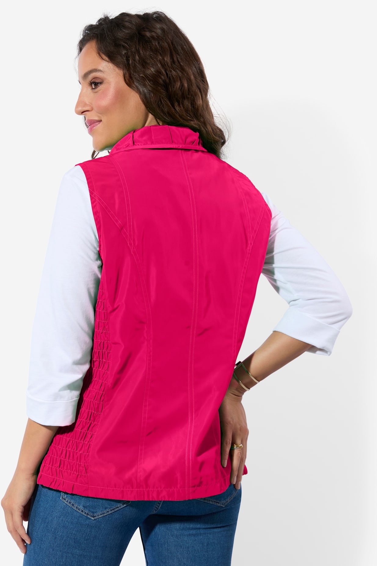Kurzweste CASUAL LOOKS, Damen, Gr. 52, pink, 100% Polyester, unifarben, Westen 2