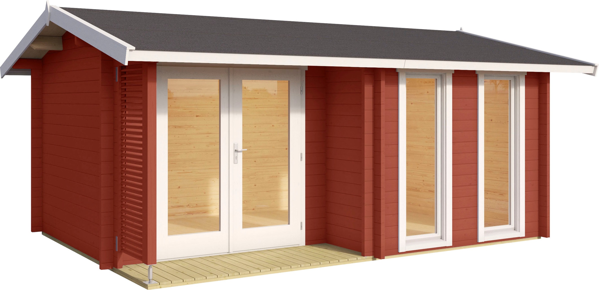 Gartenhaus LASITA MAJA, rot, Holzwerkstoff, Gartenhäuser, "HAMPSHIRE"