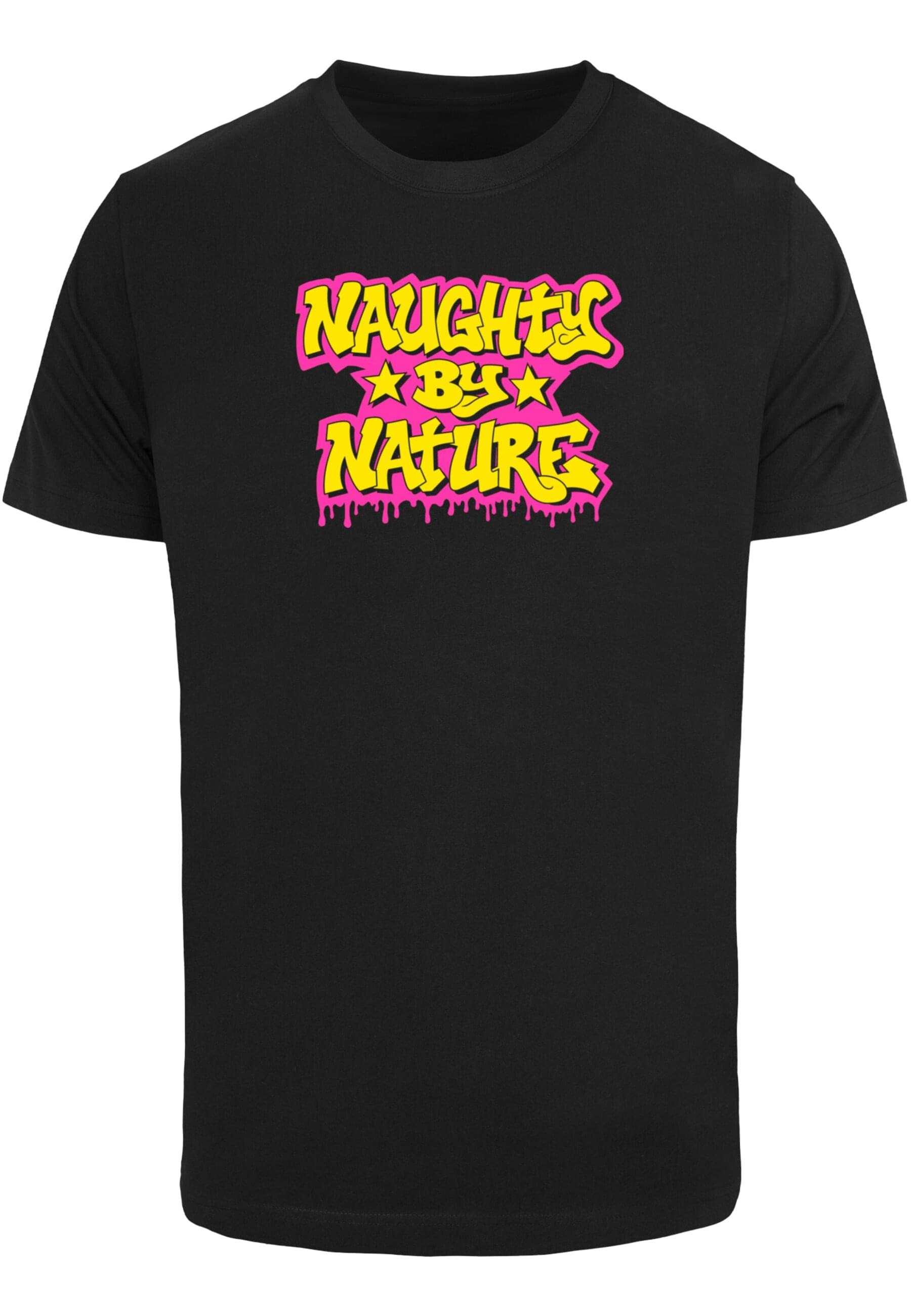 Merchcode T-Shirt »Merchcode Herren Naughty By Nature - Neon Drop T-Shirt«, (1 tlg.)