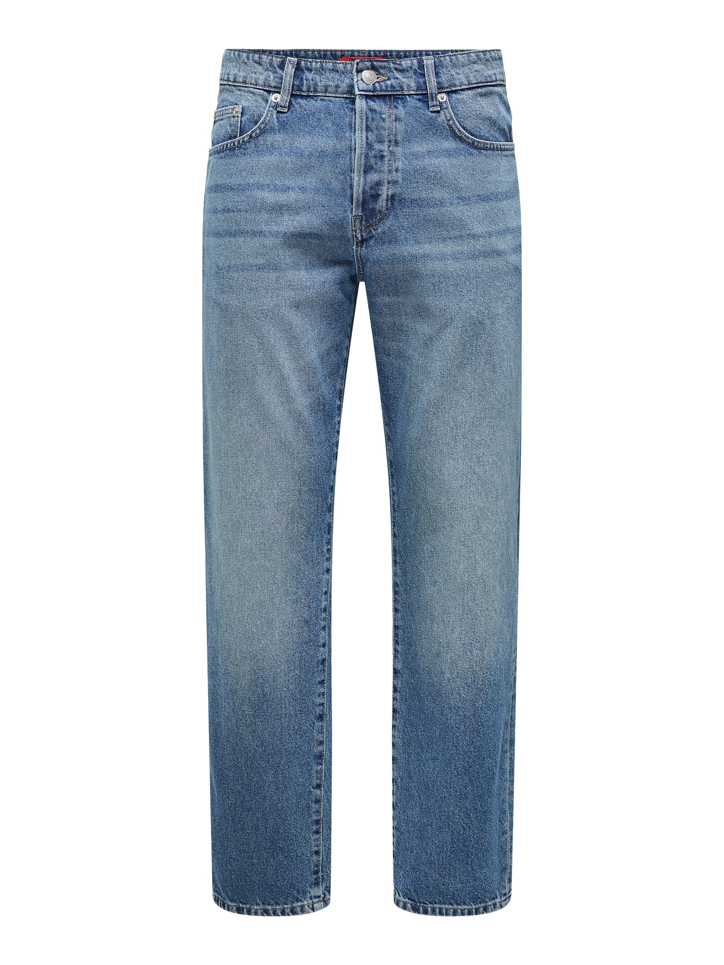 ONLY & SONS Regular-fit-Jeans "ONSEDGE STRAIGHT BOX TAI DNM MU OTL" günstig online kaufen