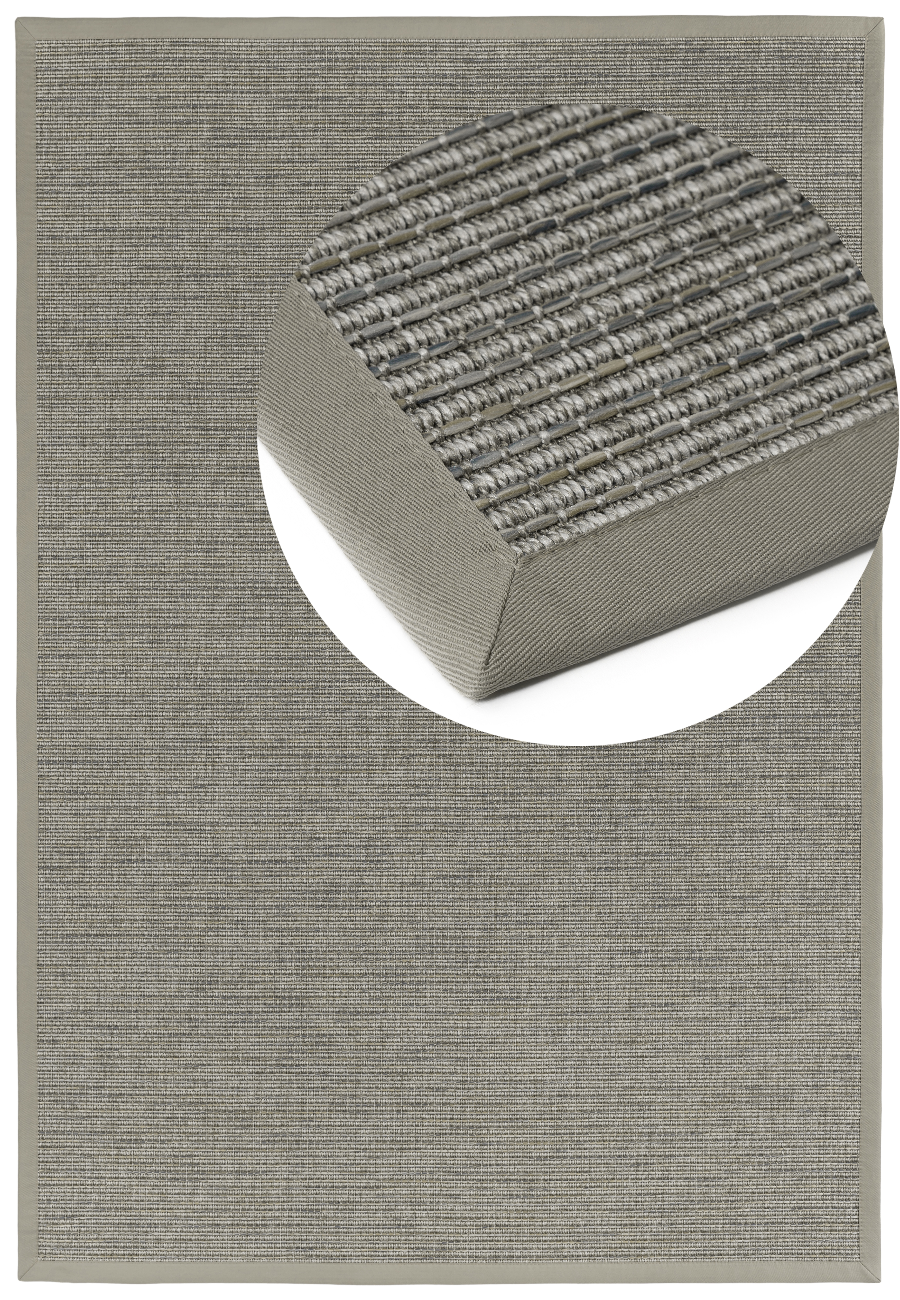 Dekowe "Basic S2 Stripes" rechteckig 10 mm Höhe meliert, Sisaloptik, mit Bordüre, In- und Outdoor geeignet