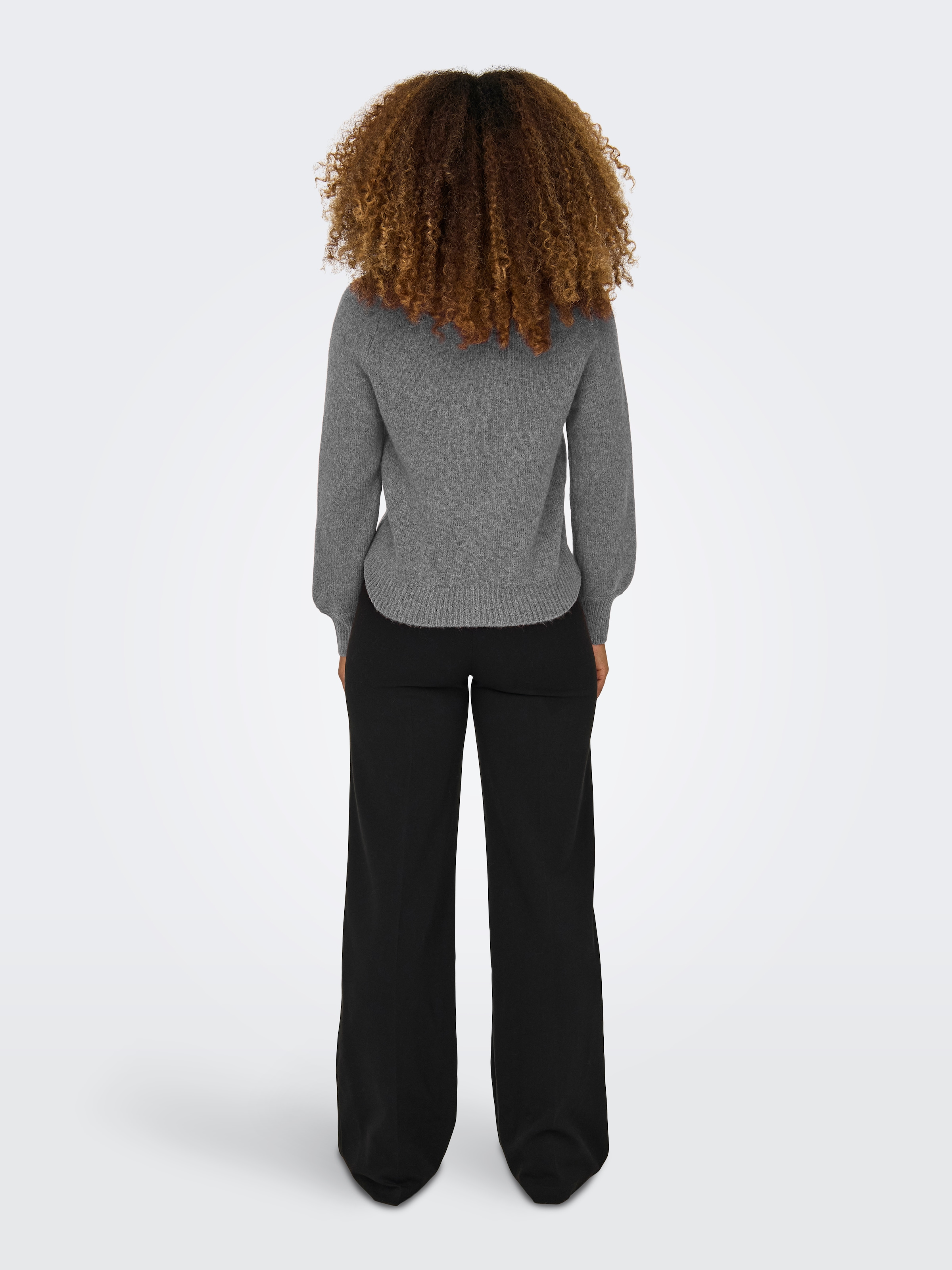 ONLY Rundhalspullover »ONLEMMA LS BUTTON ONECK EX KNT« Kunstfaser, regular fit