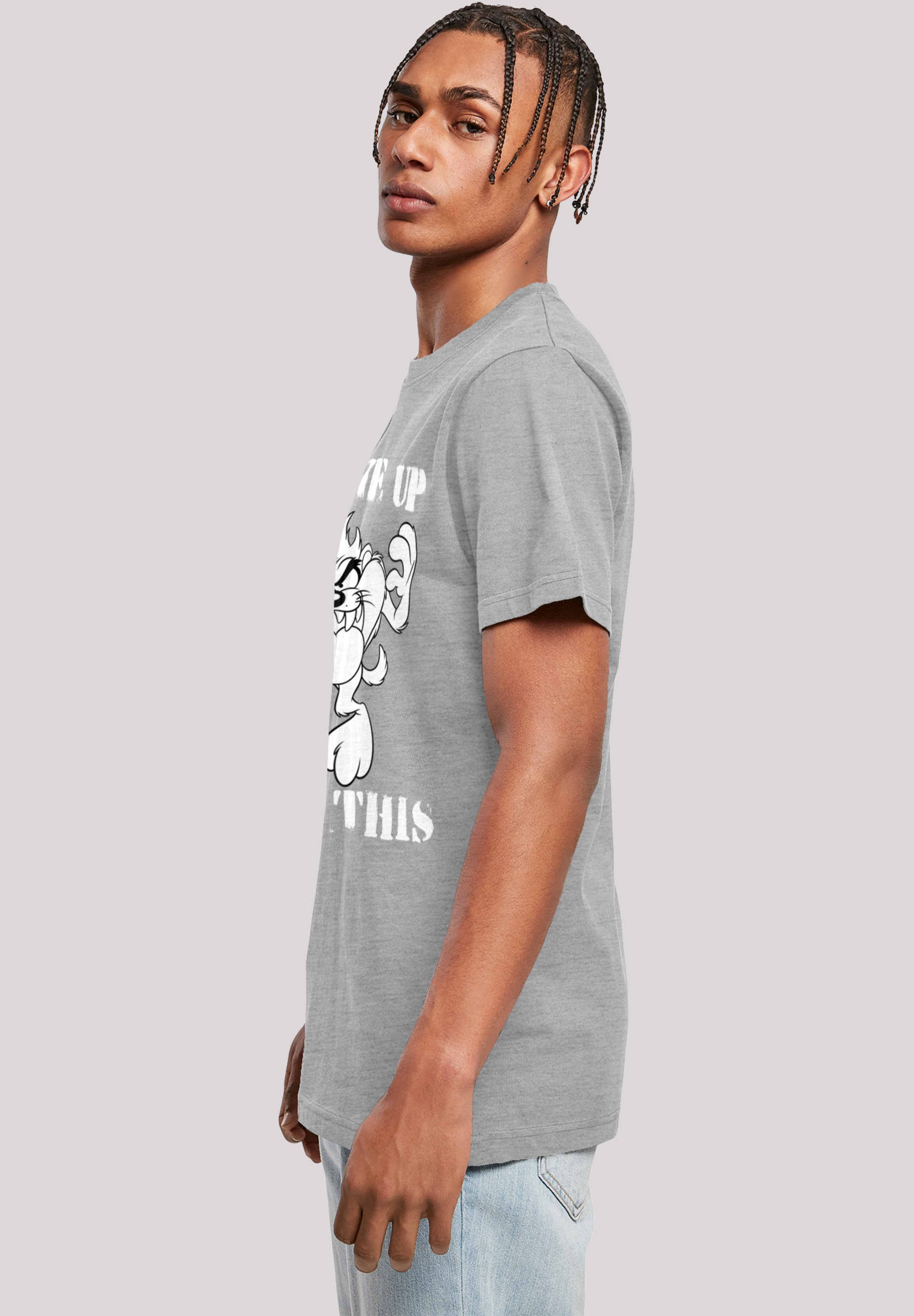 F4NT4STIC T-Shirt »Looney Tunes Taz I Woke Up Like This«, Print