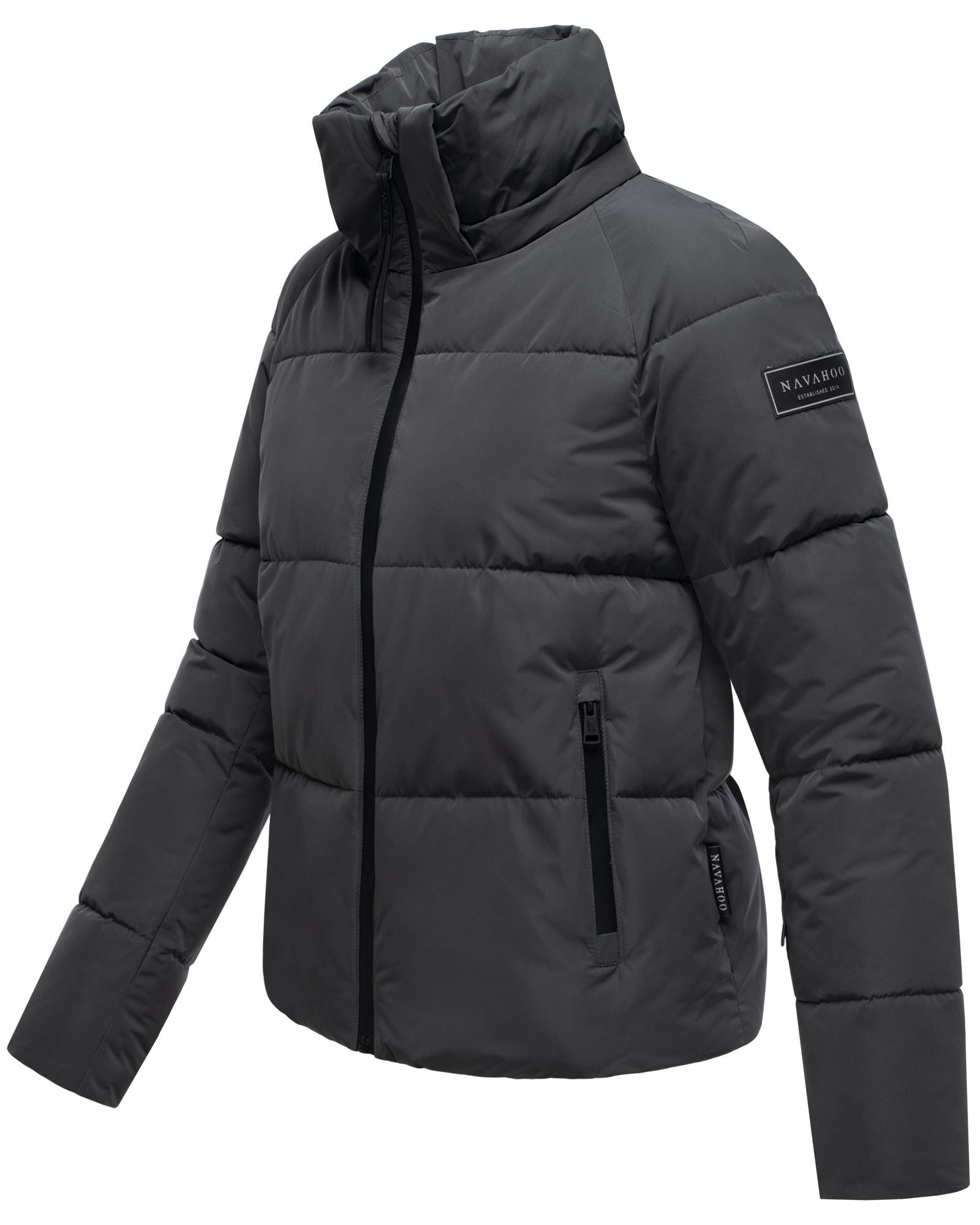 Navahoo Steppjacke »Frostherz XIV«, mit Kapuze, Kurze gesteppte Damen Winterjacke mit abnehmbarer Kapuze