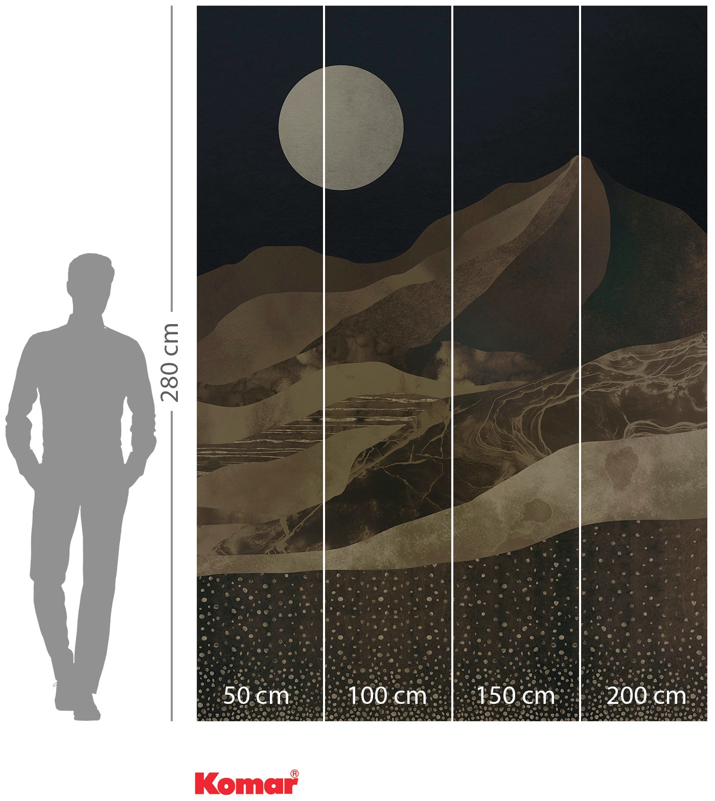 Komar Vliestapete »Mountain Spike«, 200x280 cm (Breite x Höhe)