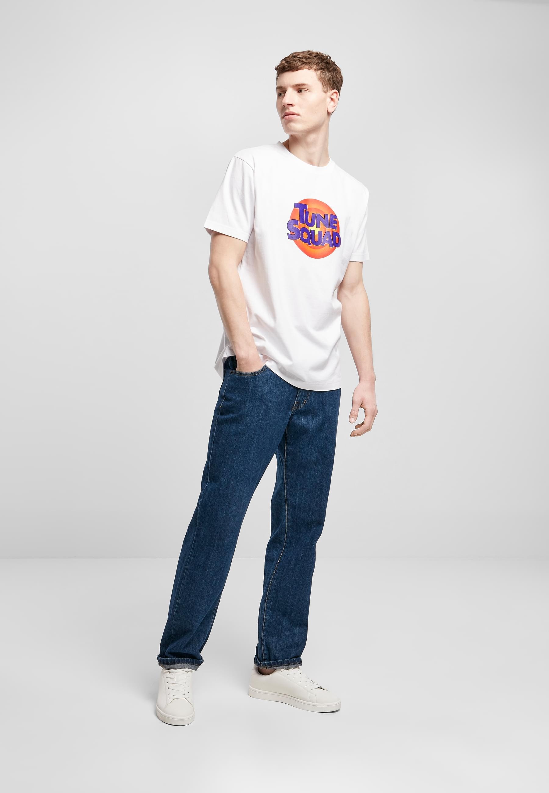 MisterTee Kurzarmshirt »MisterTee Herren Space Jam Tune Squad Logo Tee«, (1 tlg.)