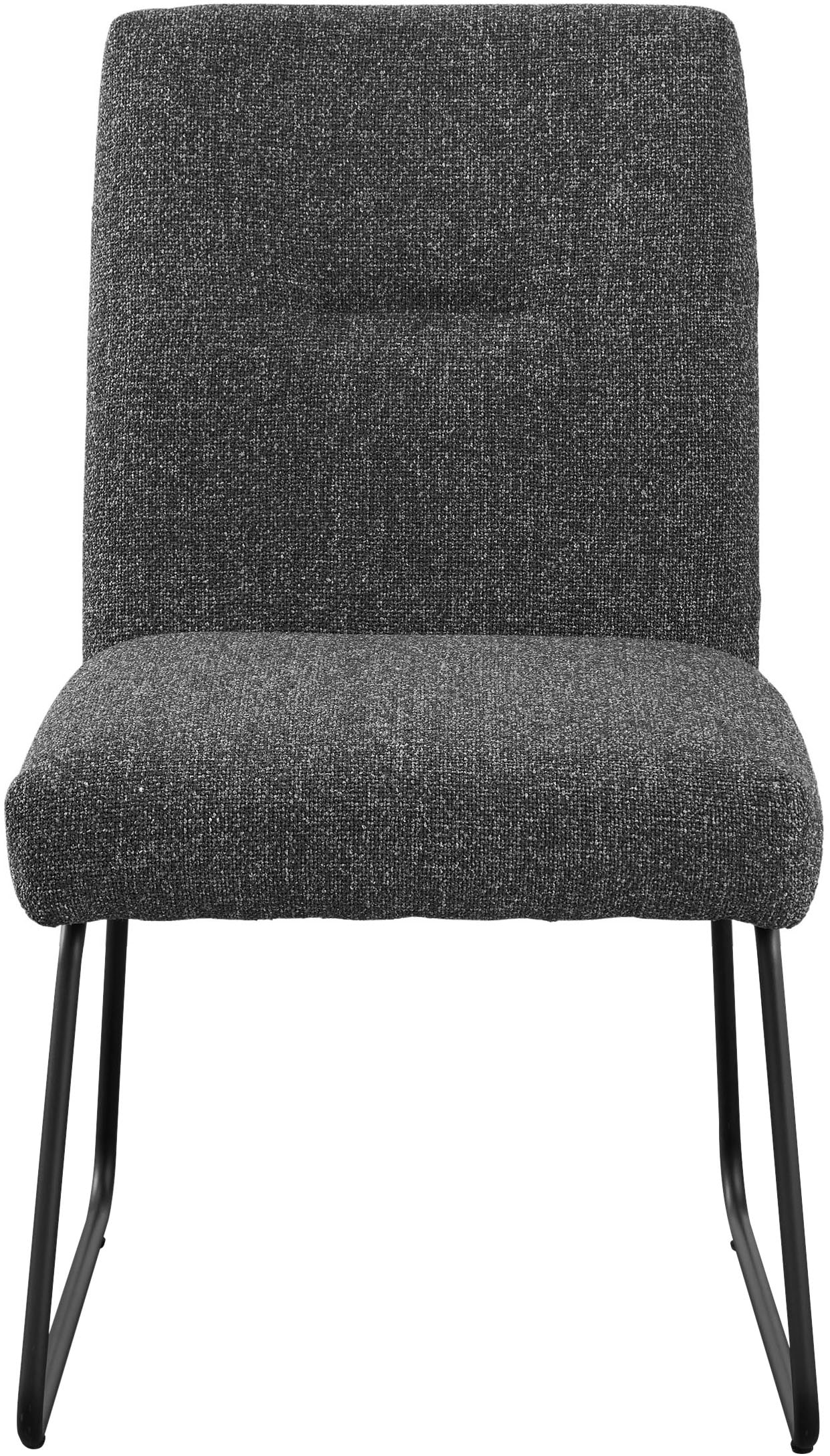 set one by Musterring Esszimmerstuhl »Tracy«, Webstoff, 2er-Set, Schlittengestell schwarz, Sitz aus Webstoff, B52 x T65 cm