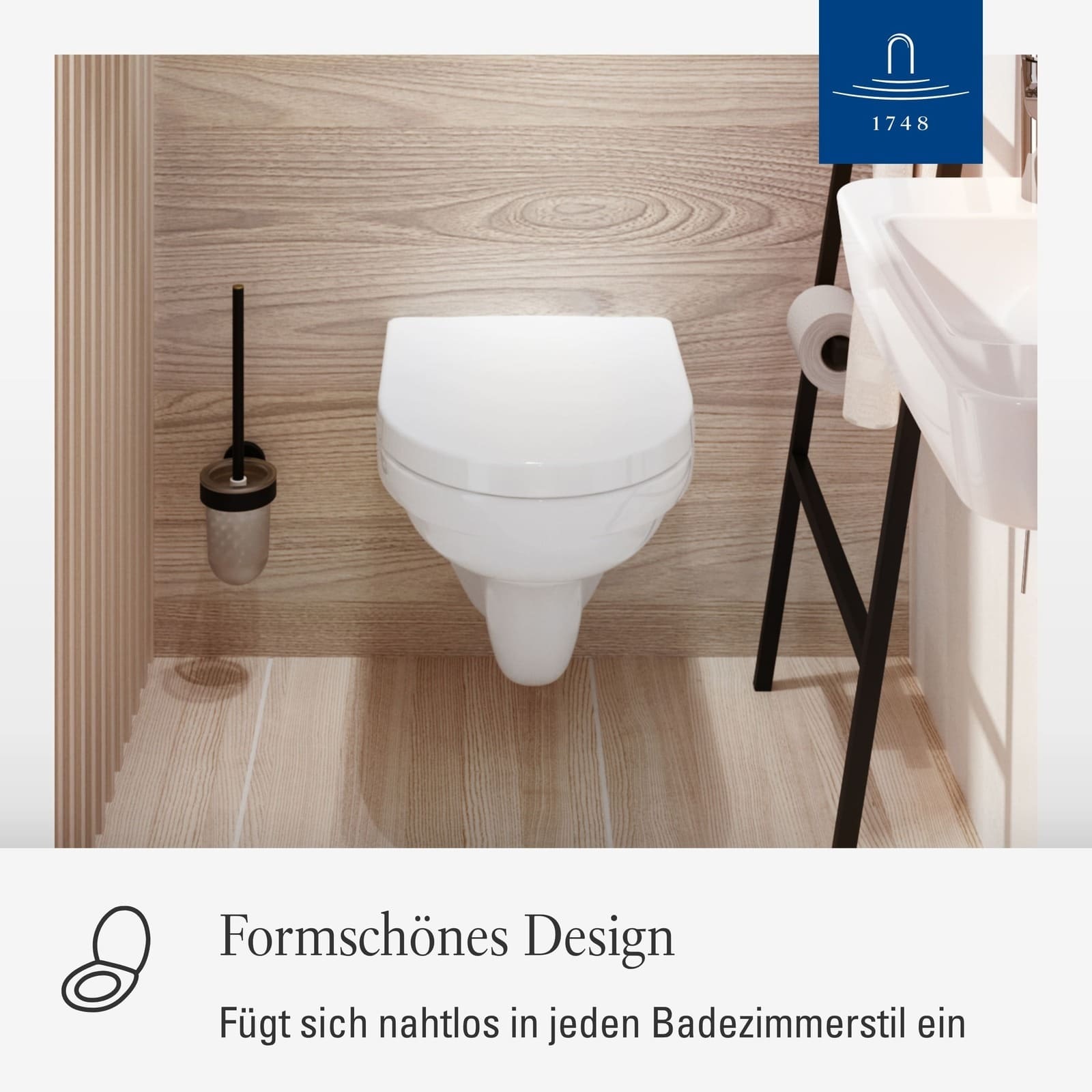 Villeroy & Boch WC-Sitz "WC-Sitz O.novo 423 x 368 x 51 mm weiß" 1 Stk. tlg. günstig online kaufen
