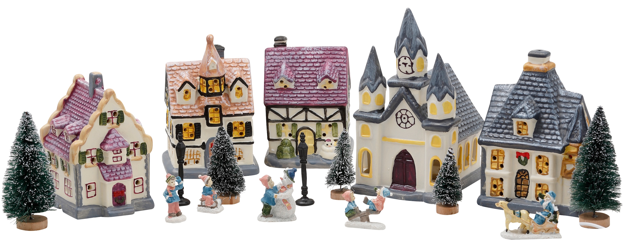 Home affaire Weihnachtsdorf »Weihnachtsdeko«, mit kaufen | BAUR Lichterkette