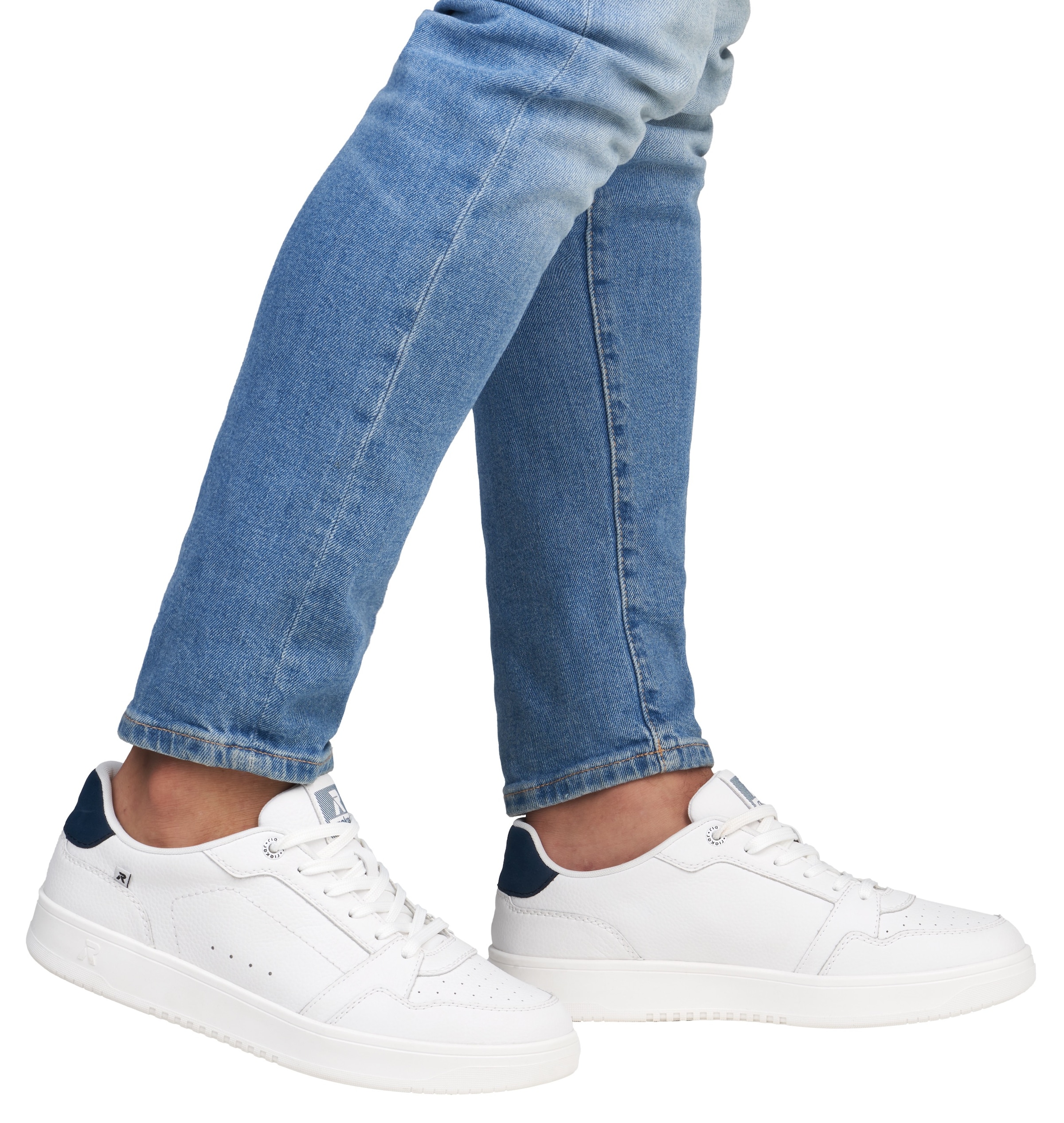 RIEKER Sport Sneaker, Schnürschuh, Freizeitsneaker, Halbschuh mit dezenter Perforation