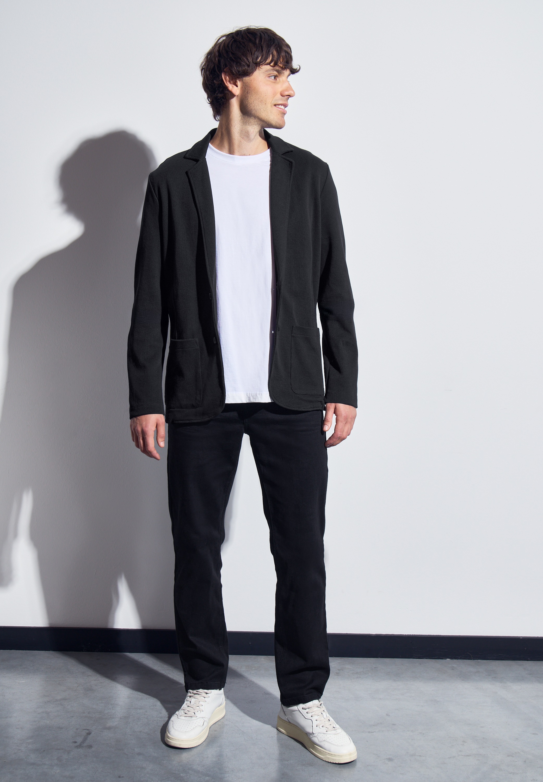 STREET ONE MEN Sakko, aus reiner Baumwolle