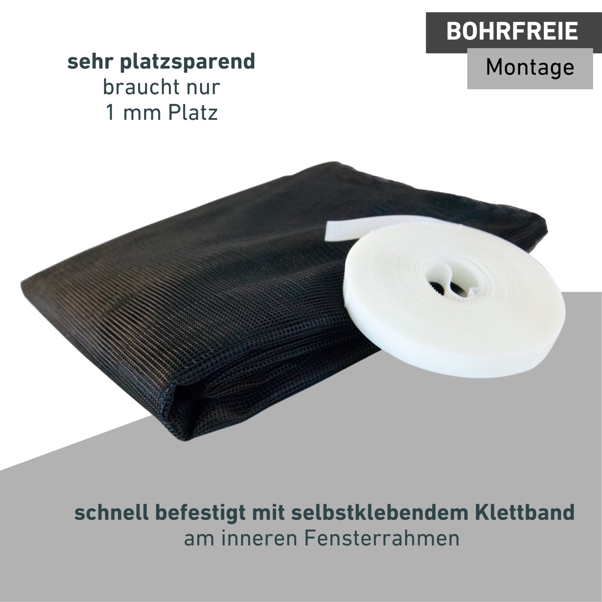Windhager Insektenschutzrollo »für Dachfenster mit Reißverschluss, COOL Sonnenschutz Fliegengitter« transparent ohne Bohren reflektierender Insektenschutz ohne bohren, 130 x 150 cm, anthrait