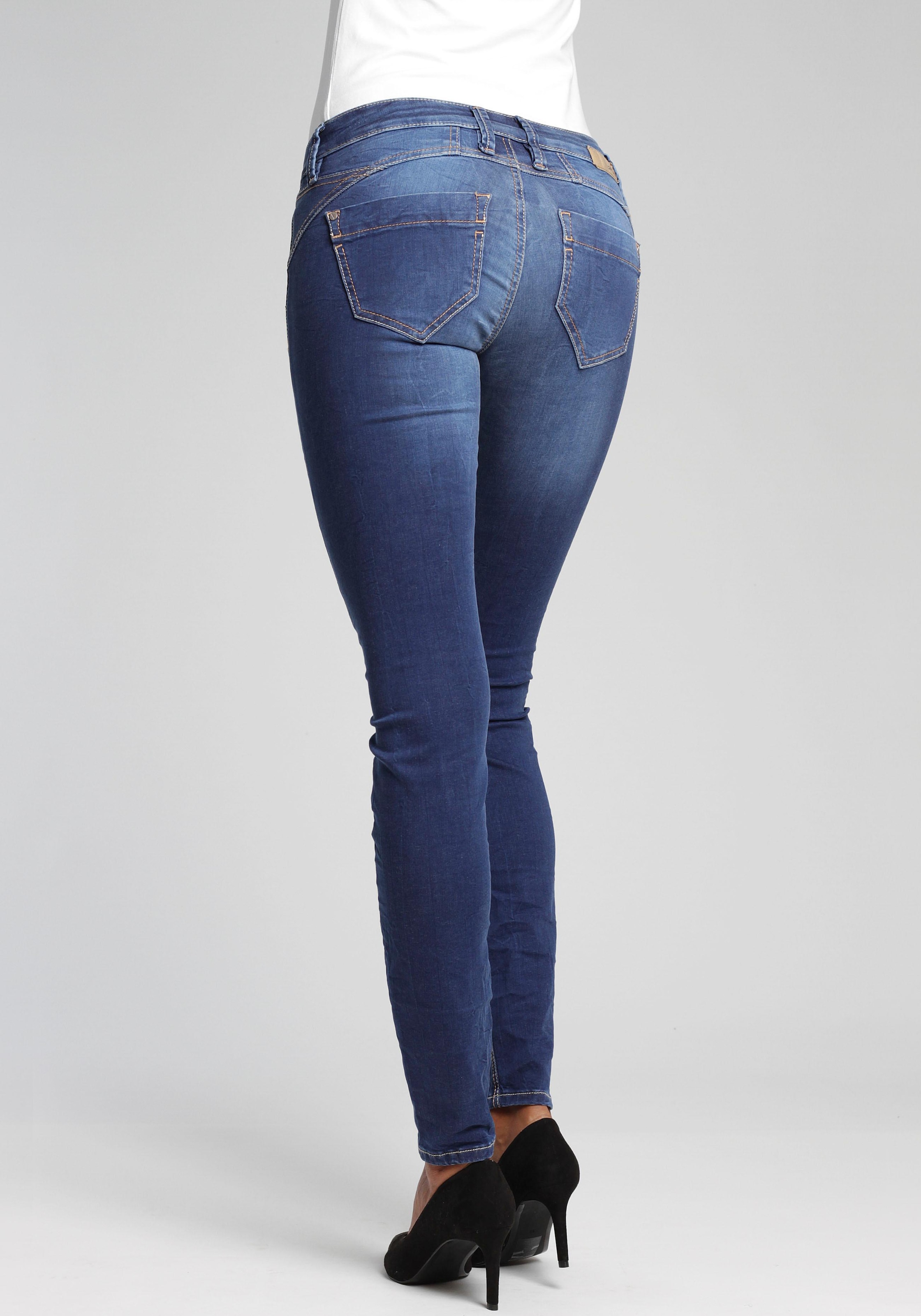 GANG Skinny-fit-Jeans »94Nena« su Used-Effe...